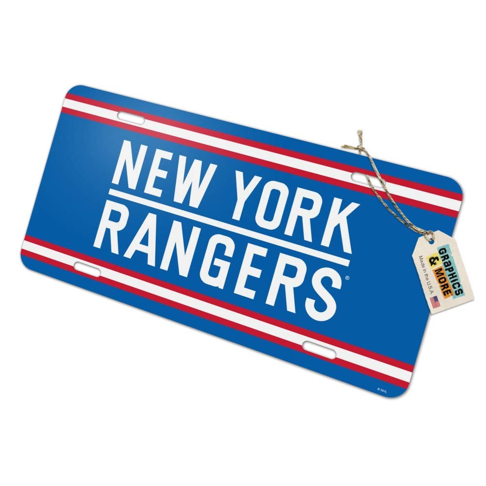 New York Rangers NHL Logo Metal Vanity License Plate - Custom Car Tag for Trucks, Cars & Motorcycles - Perfect for Fans & Sports Enthusiasts