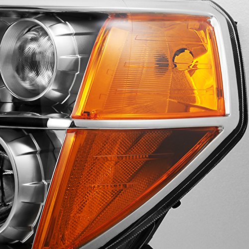 AKKON Clear Projector Headlights for Honda Pilot - Driver Left & Passenger Right Side Replacement - Upgrade Your Night Driving Safety & Style