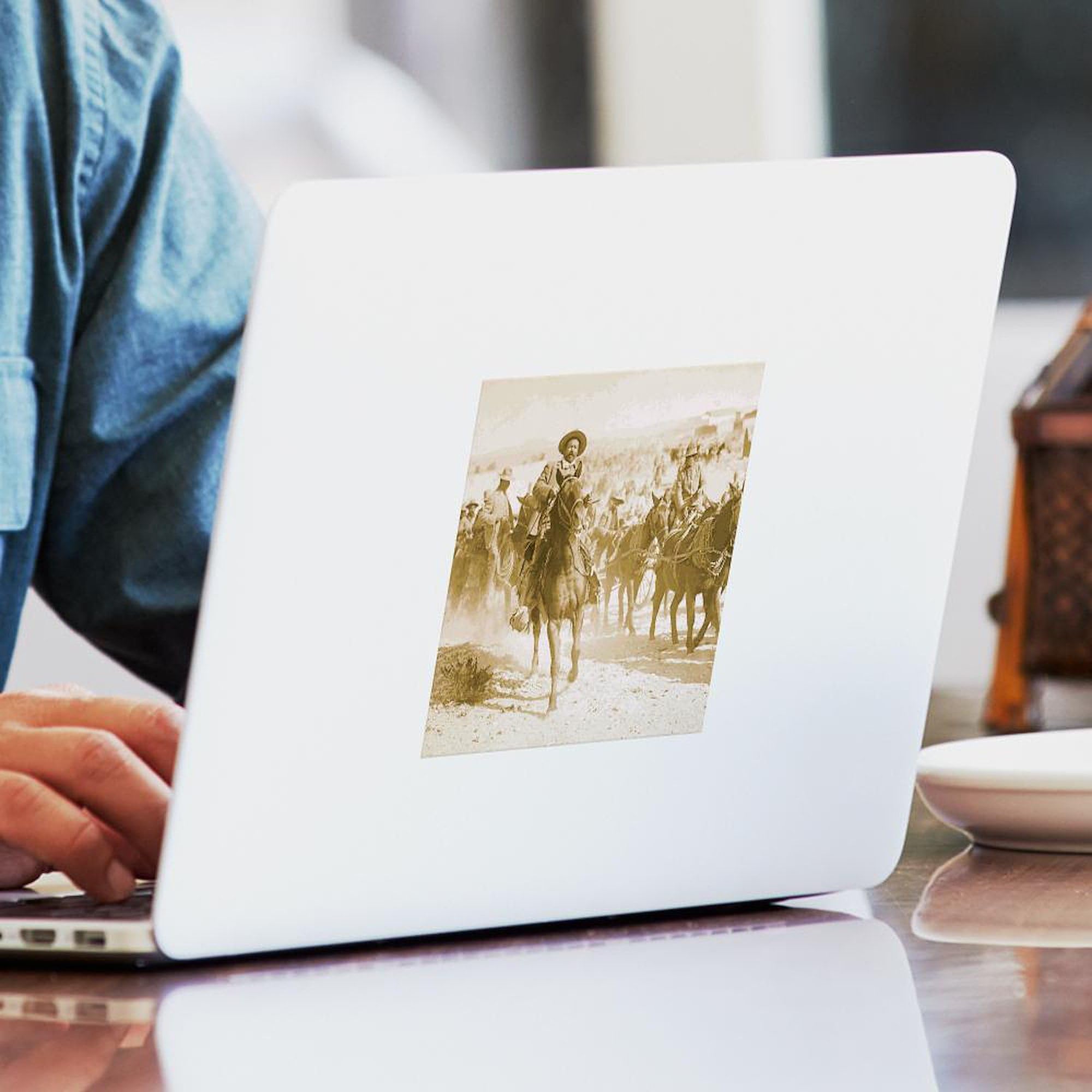 Pancho Villa Rides Square Sticker 3x3 Inch - Durable Bumper Sticker Car Decal for Cars, Laptops & Water Bottles - Perfect for Car Enthusiasts, History Buffs & Mexican Culture Fans