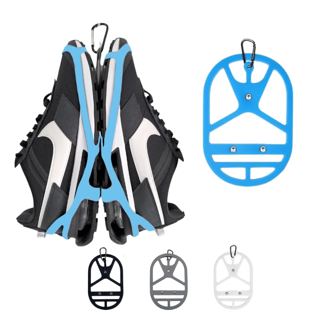 Best Shoe Holster for Backpack with Clip Hanger | Durable Footwear Holder for Sneakers, Cleats & Sports Shoes | Perfect for Travel, Outdoor Activities & Space Saving | Ideal for Hiking, Gym & Sports Gear Organization