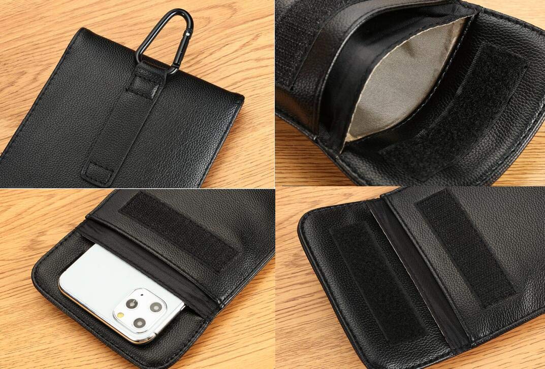 Premium Faraday Bag for Phone & Keys - RFID Signal Blocking Pouch, Anti-Spying Anti-Tracking GPS Shielding Case for Passport, Wallet & Car Key FOB - Perfect for Privacy Protection, Travel Security & EMF Radiation Shielding