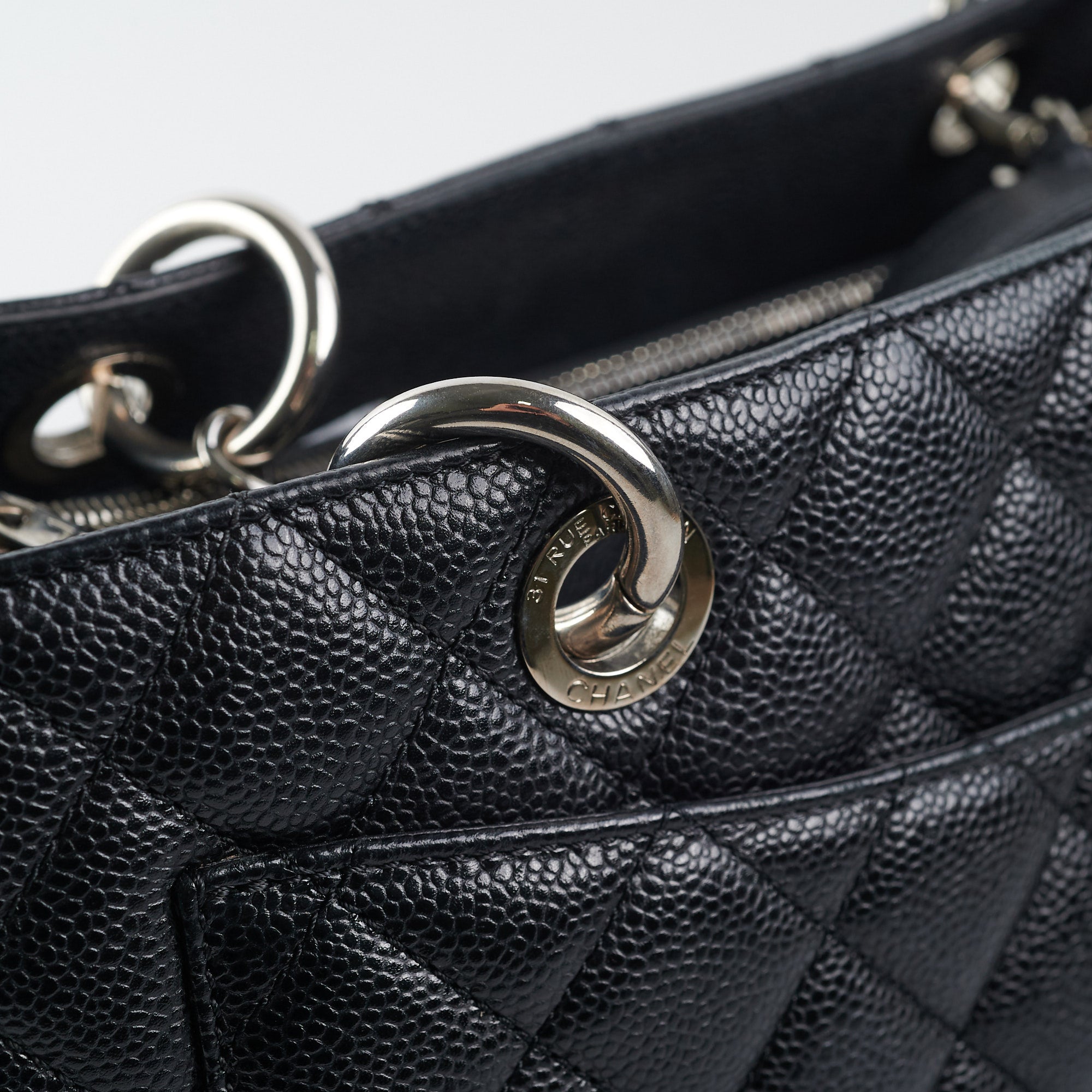 Chanel GST Grand Shopping Tote Bag - Black Leather Shoulder Bag for Women | Luxury Handbag for Work, Travel & Everyday Use
