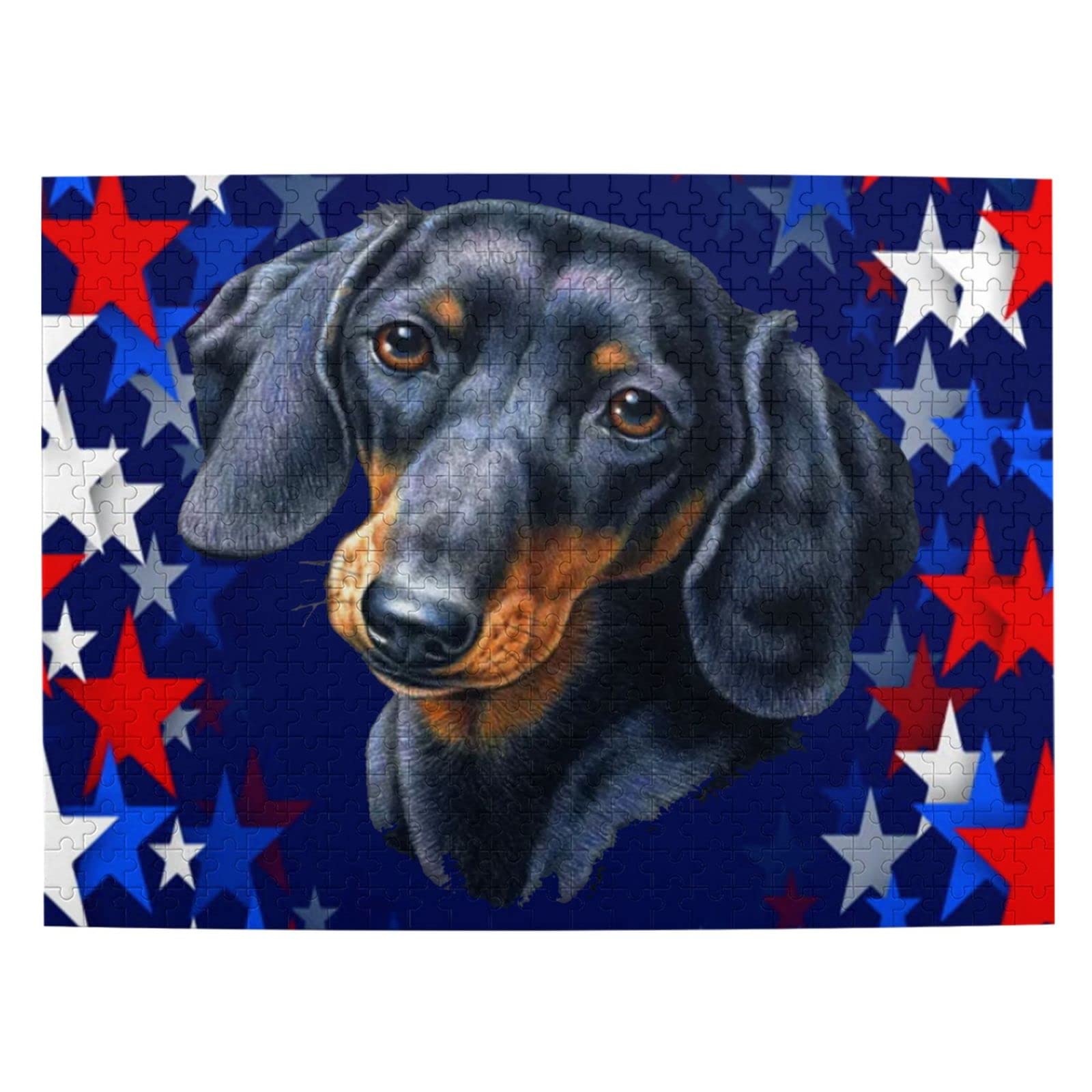 500-Piece Custom Dachshund Dog Jigsaw Puzzle - Personalized Family Photo Puzzle for Adults & Kids - Perfect for Gifts, Home Decor, and Family Game Nights