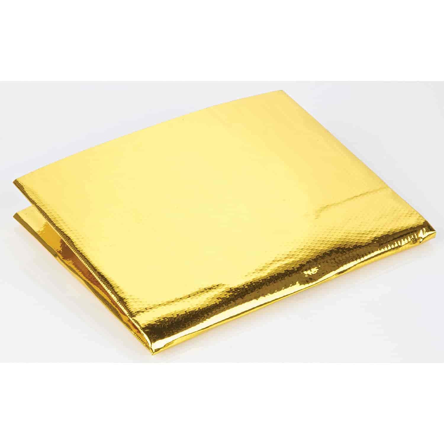 JEGS 70530 Gold Reflective Heat Shield - High Temperature Protection for Automotive Exhaust, Engine Bays & Performance Vehicles