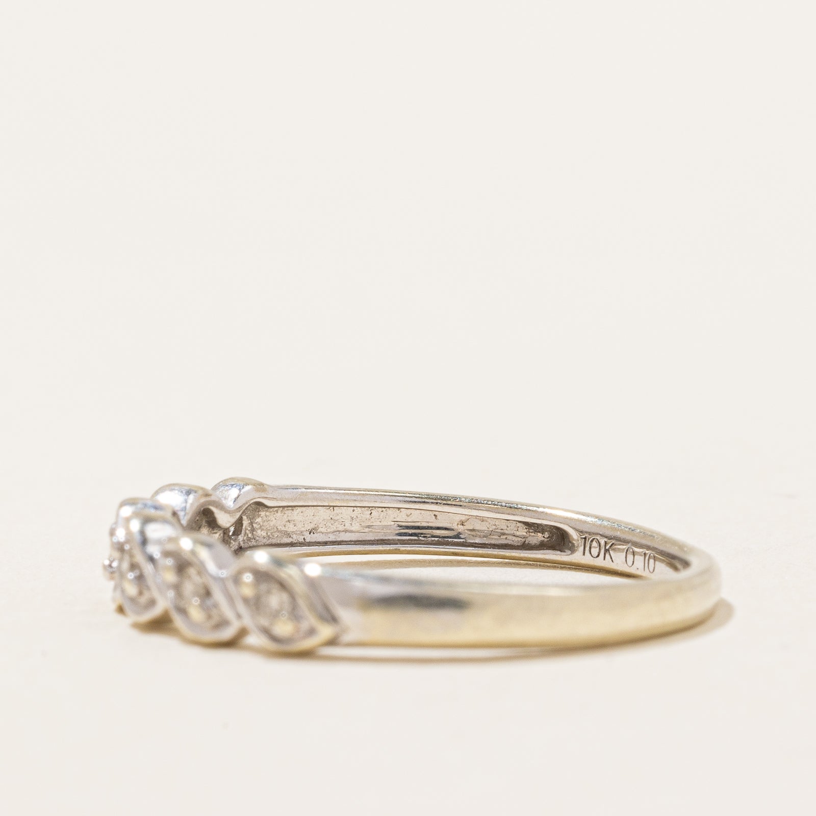 0.10ctw Diamond Wedding Band Ring for Women - Size 6.5 - Elegant & Durable for Engagement, Anniversary & Everyday Wear