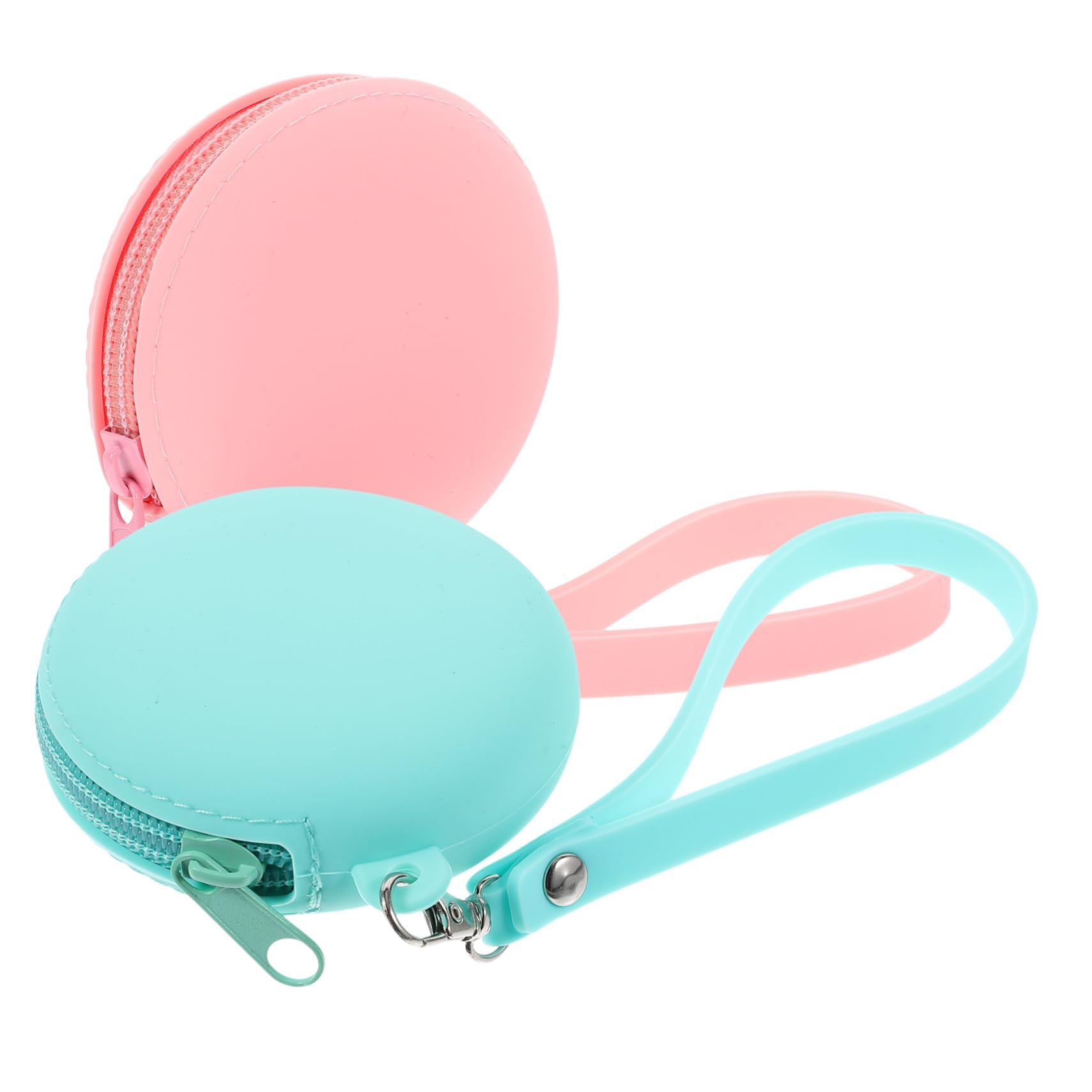 Veemoon Lightweight 2 Pack Earphone Cases - Portable Headphone Storage Pouch with Keychain for AirPods, Earbuds & Wireless Headphones - Travel Safe Storage Organizer for Commuting, Gym & Outdoor Activities