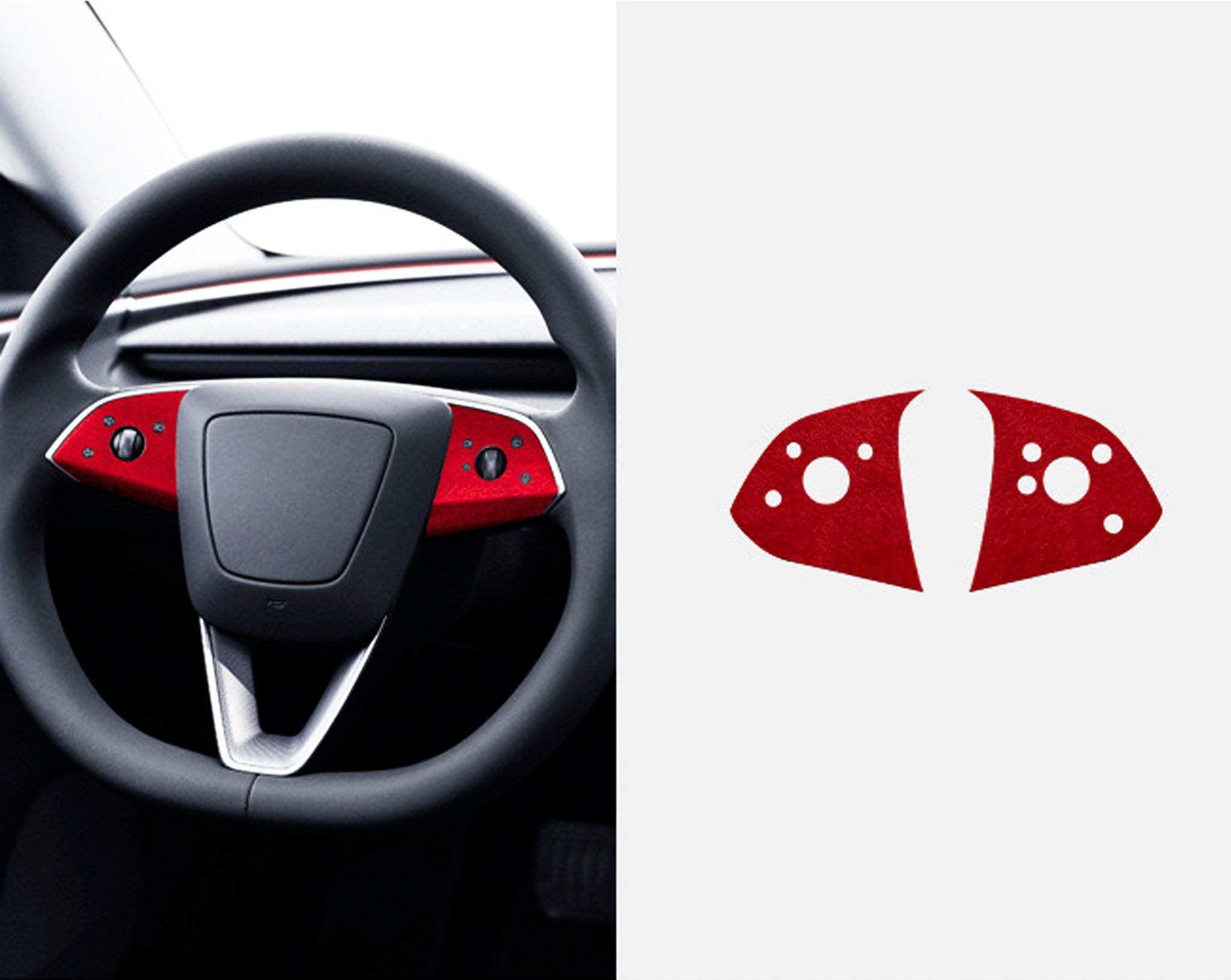 Premium Tesla Alcantara Steering Wheel Cover for 2024+ Model 3 Highland - Carbon Fiber Look, Non-Slip Grip, Easy Installation - Perfect for Driving Comfort & Interior Upgrade