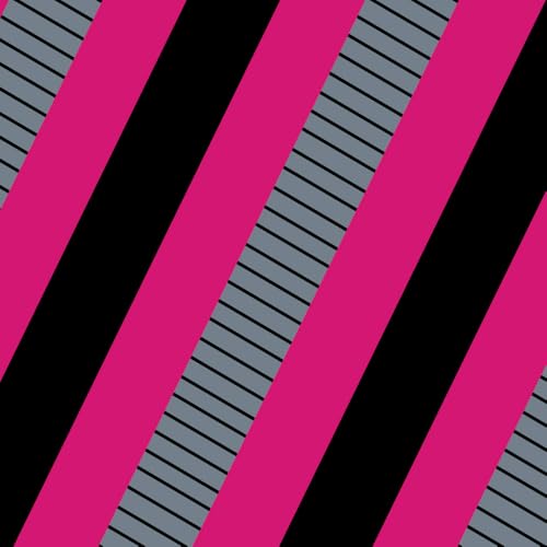 Black/Bright Rose Stripes