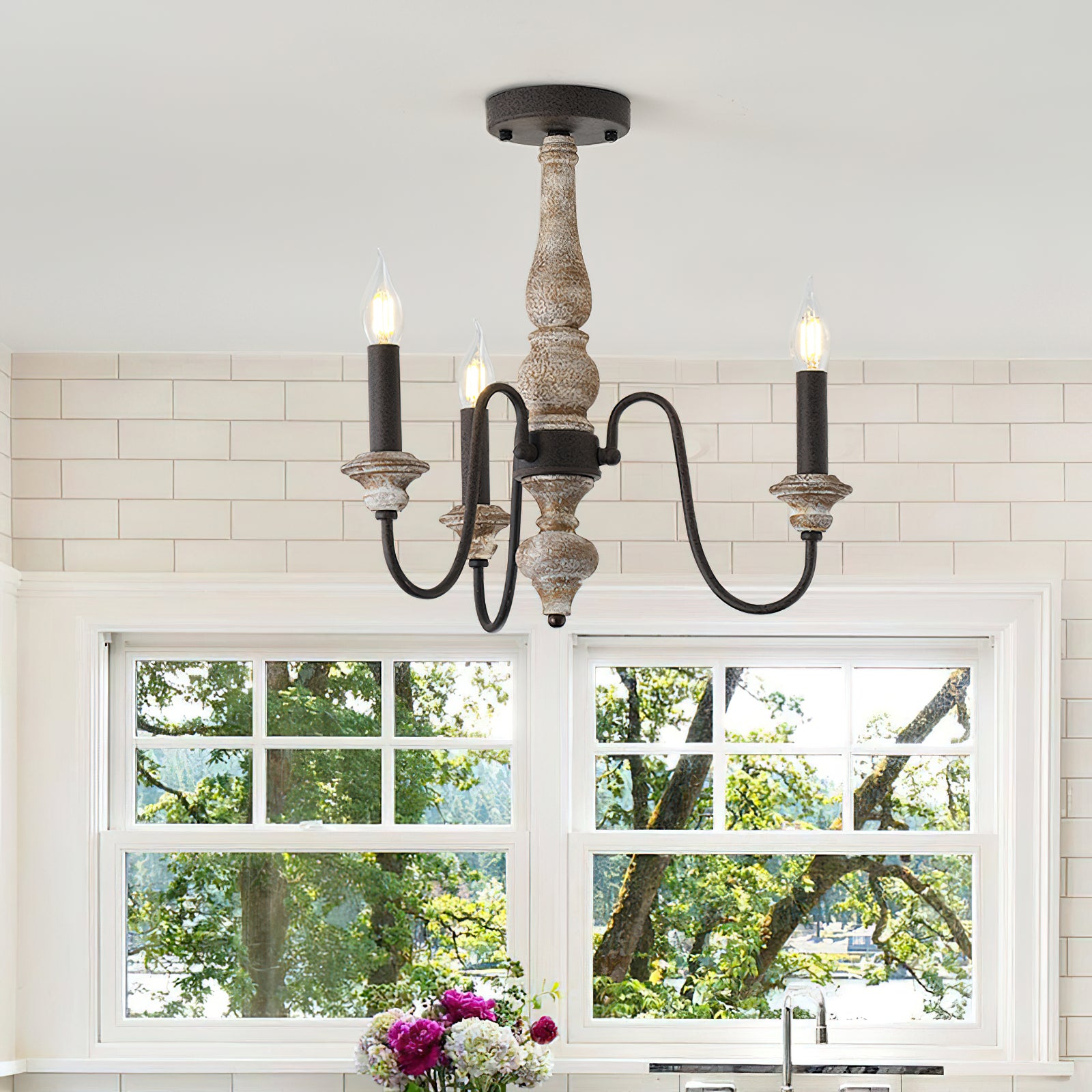 Samuelson Modern Ceiling Lamp - Energy Efficient LED Light Fixture for Living Room, Bedroom, Dining Room | Dimmable & Easy to Install Home Decor Lighting