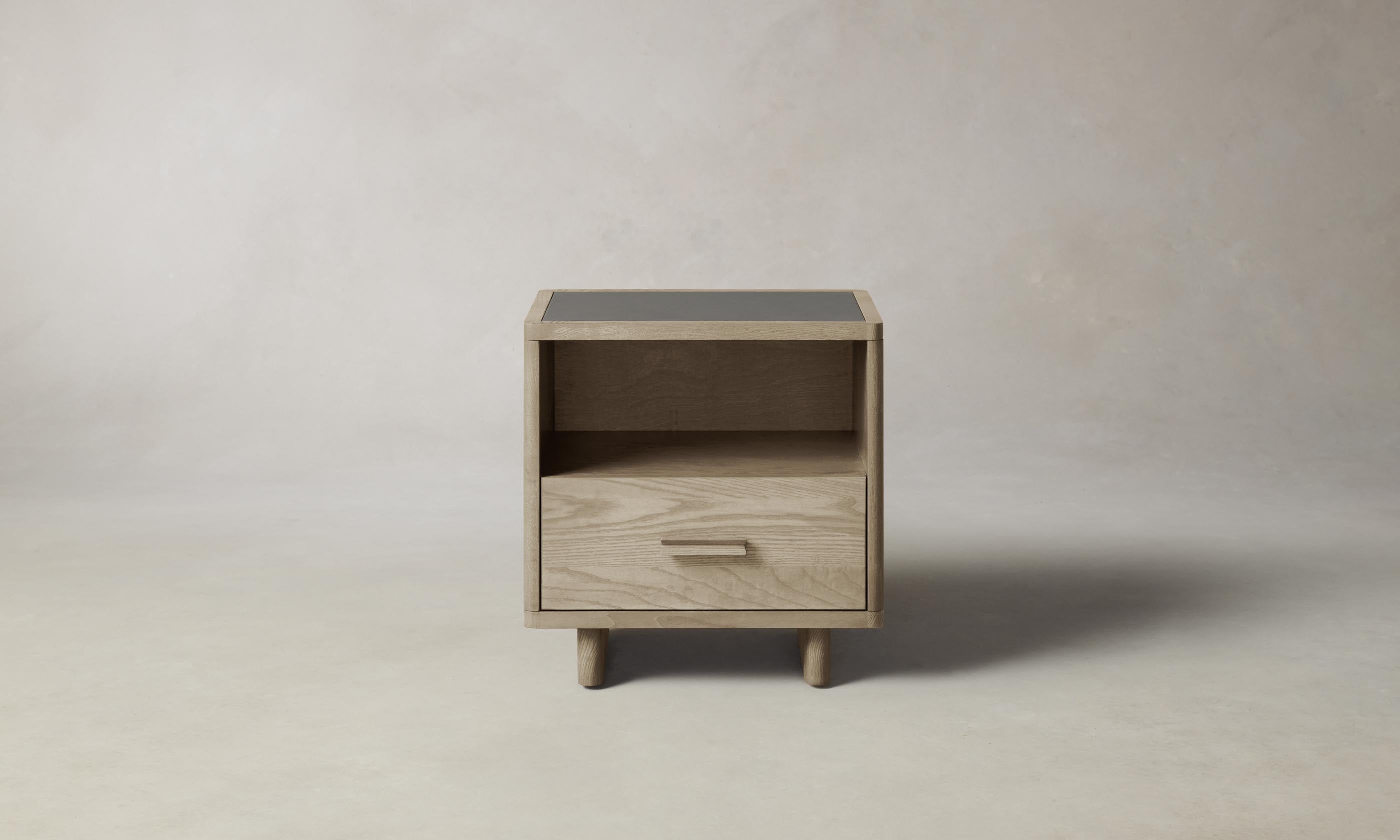 Clinton Petite Nightstand - Small Bedside Table with Drawer for Bedroom, Modern Night Stand for Home Decor & Storage - Perfect for Apartments, Dorms, and Guest Rooms