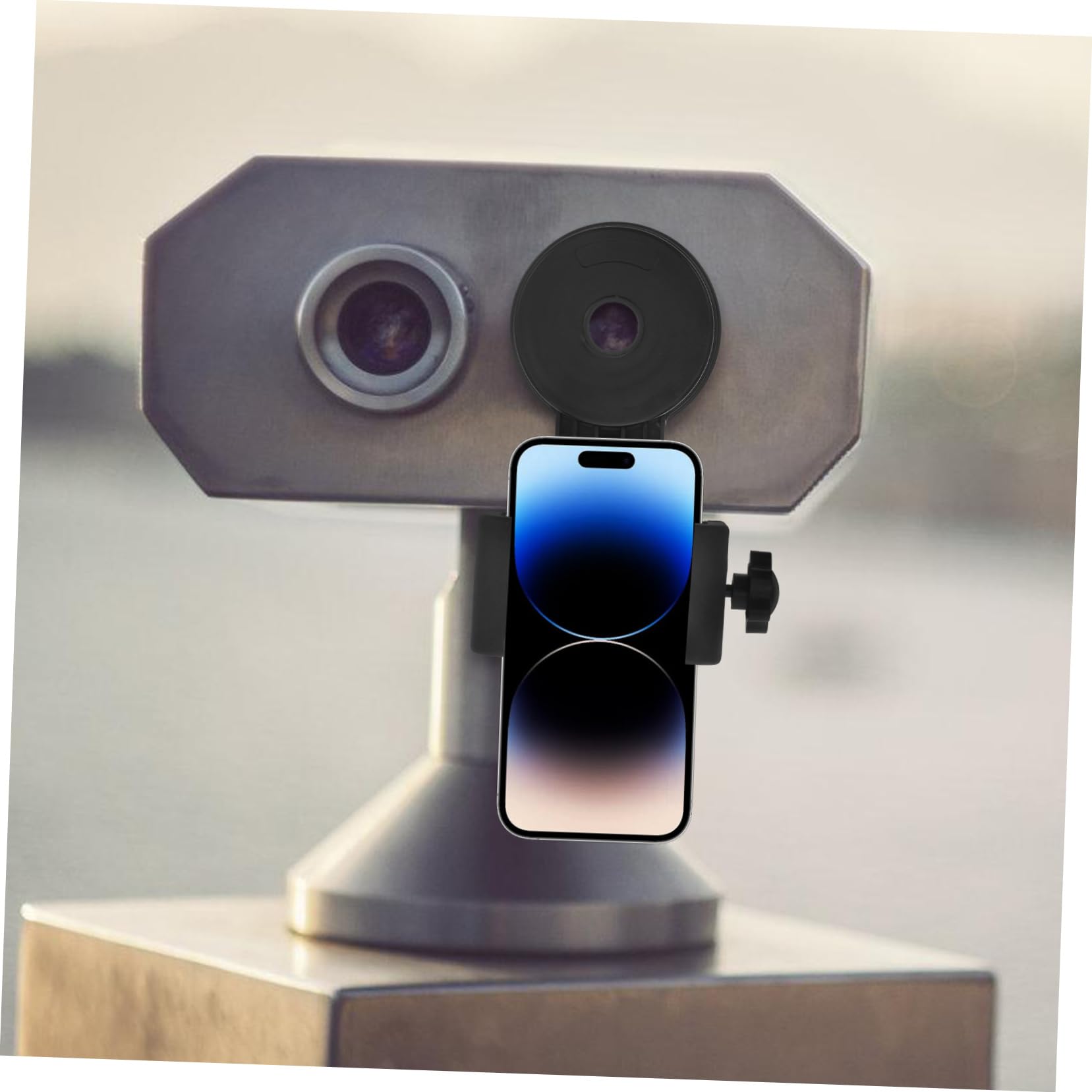 UKCOCO Universal Smartphone Telescope Adapter - Compatible with Binoculars, Microscopes & Spotting Scopes - Perfect for Stargazing, Bird Watching & Nature Photography (Webcam Stand & Phone Mount Included)