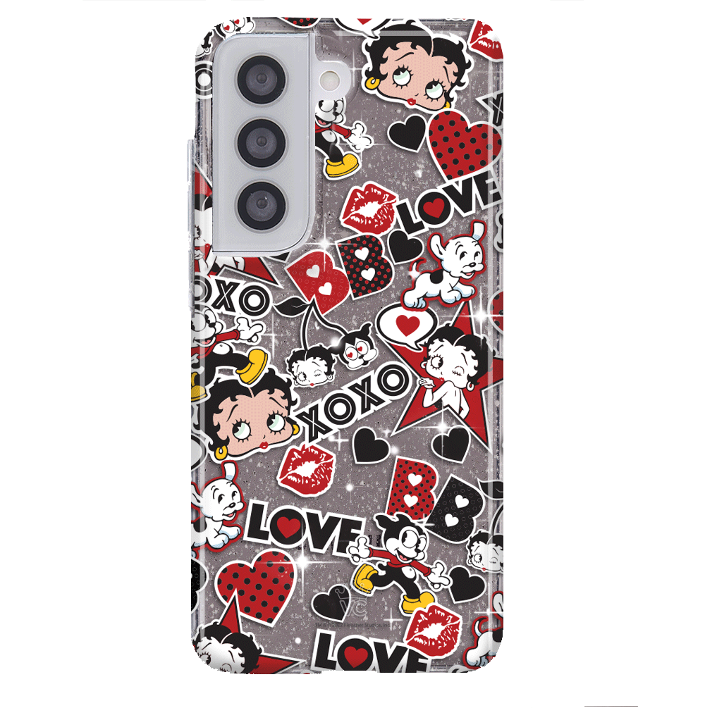 Betty Boop Glitter Samsung Phone Case - Stylish & Protective Cover for Samsung Galaxy S21/S20/Note 20 - Perfect for Everyday Use, Parties & Gift Giving