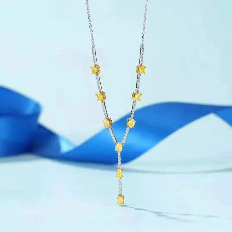 Luxury 18K Gold Necklace for Women - 18 Inch Real Natural Diamond Link Chain in Au750 - Perfect Gift for Anniversary, Birthday & Special Occasions