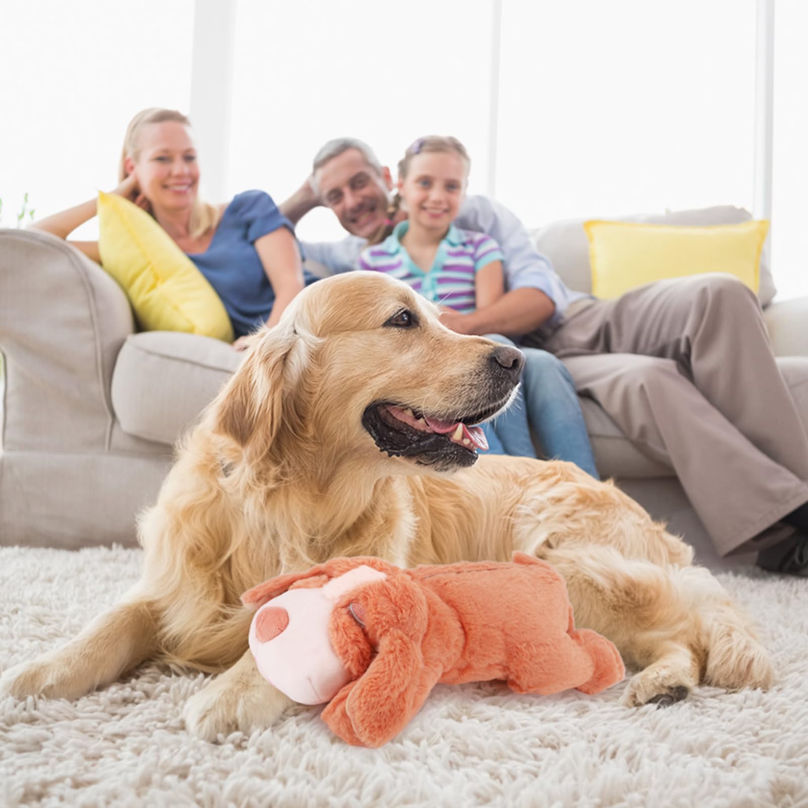 IFOYO Heartbeat Dog Toy - Puppy Anxiety Relief & Calming Aid, Soft Stuffed Animal Comfort Toy for Crate Training & Behavioral Support (Pink) - Perfect for Anxious Dogs, Separation Anxiety, and New Puppy Adjustment