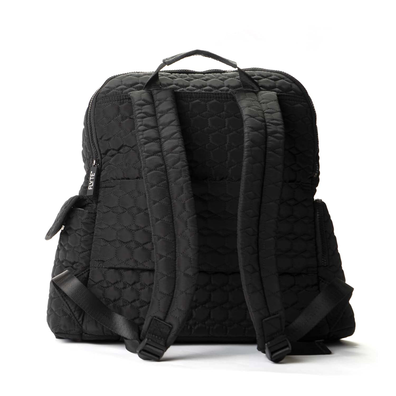 FLYTE Isabella Quilted Backpack for Women - Stylish Gym & Travel Backpack - Water-Resistant Black Laptop Backpack - Perfect for Workouts, Commuting & Weekend Getaways