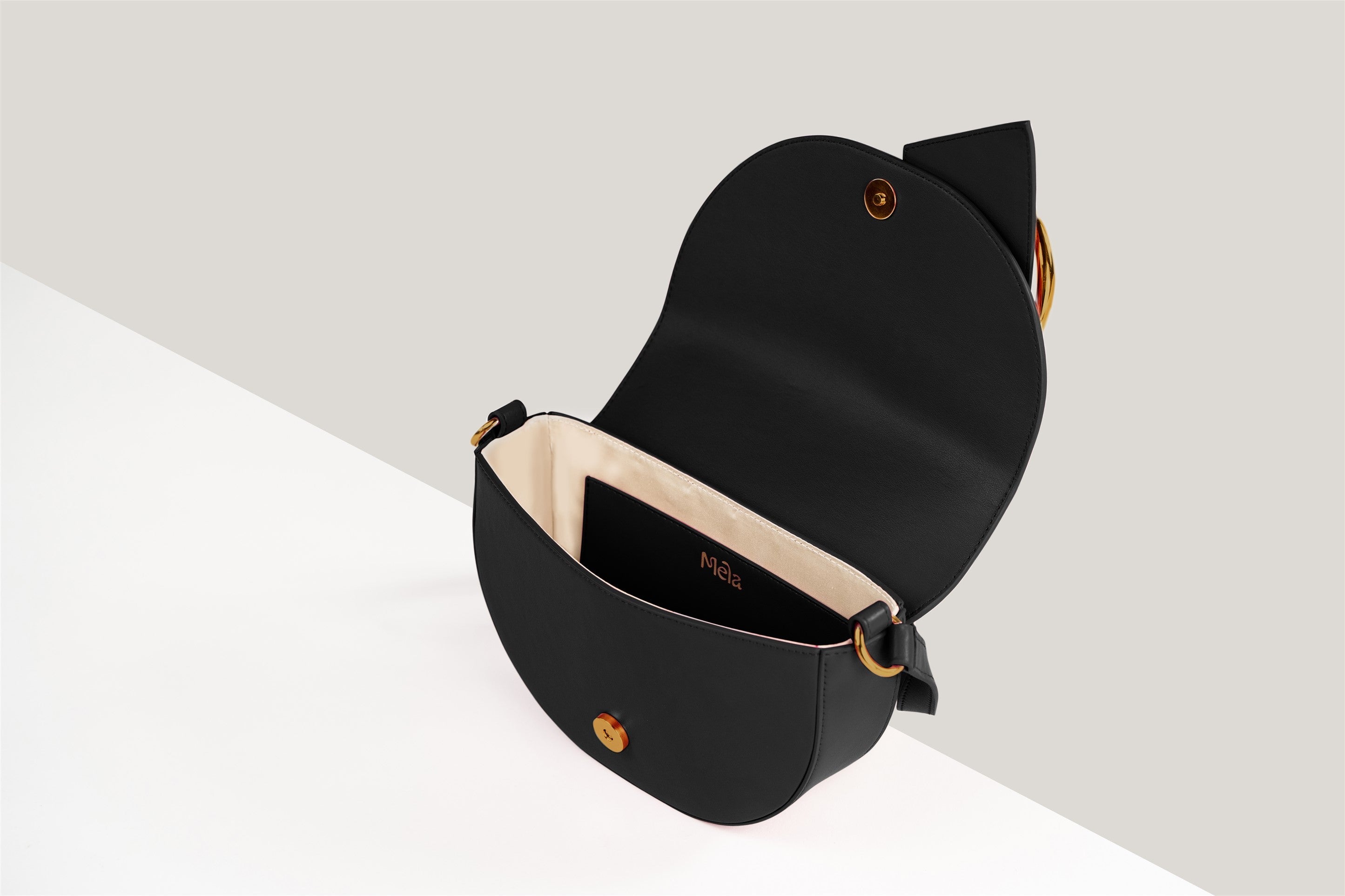 Luna Vegan Leather Shoulder Bag for Women - Stylish & Eco-Friendly Apple Leather Handbag in Black | Perfect for Work, Travel & Everyday Use