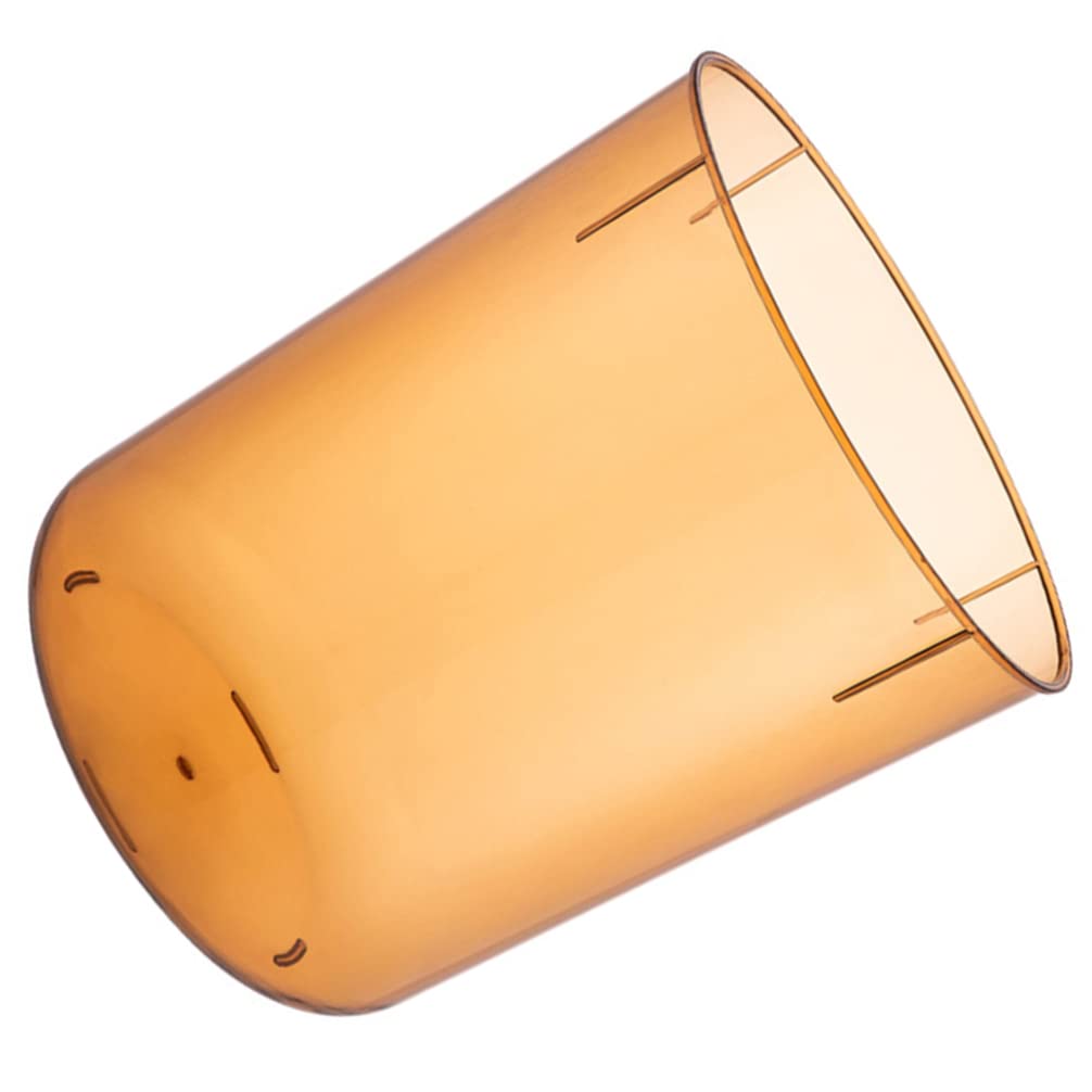 Clear Plastic Small Trash Can - Angoily Desktop Garbage Bin for Recycling, Waste Paper & Debris Storage | Perfect for Office, Home & Kitchen Use