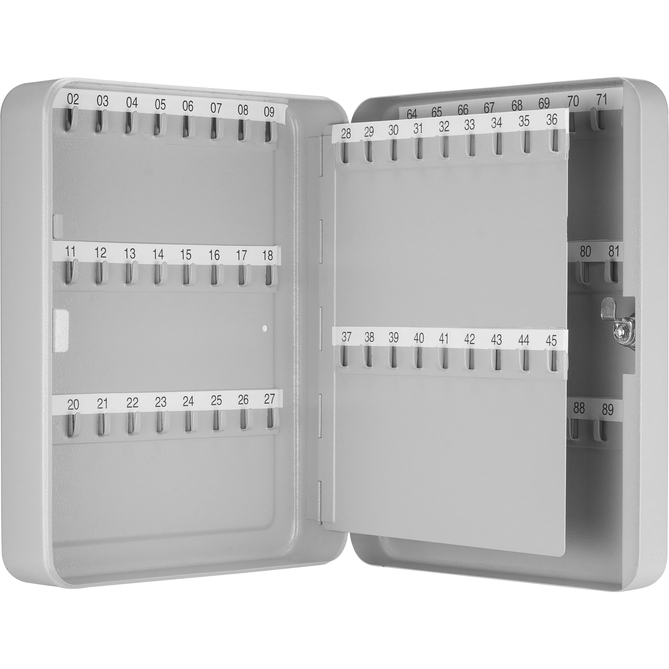 Barska CB13234 90-Position Key Lock Cabinet - Secure Key Storage Box with Durable Grey Finish (9.5