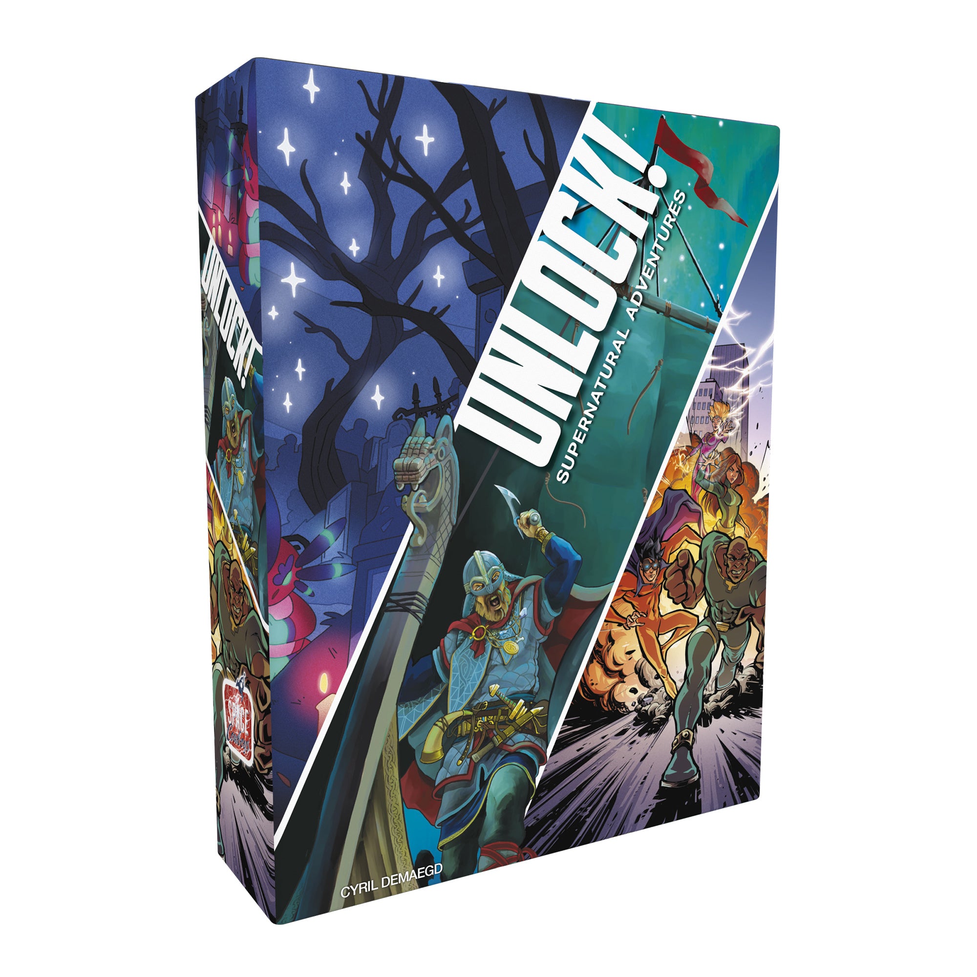 UNLOCK! Supernatural Adventures - Escape Room Board Game for Adults & Teens | Mystery Solving Cooperative Game | Perfect for Game Nights & Halloween Parties