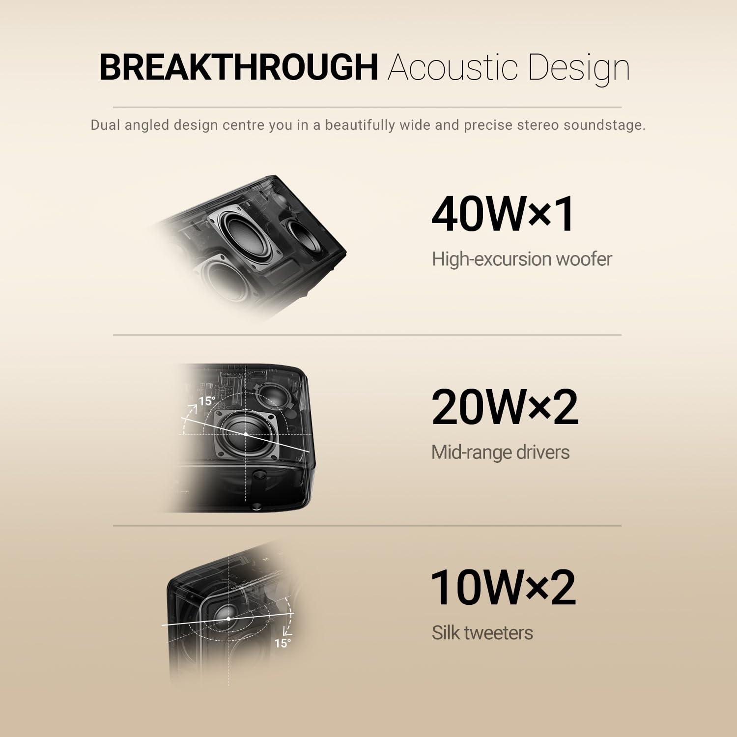 BOGASING S8 Pro Max Bluetooth Speaker - 3-Channel Hi-Fi Stereo Sound with Deep Bass, EQ & DSP Technology, Wireless Portable Speaker with TF Card Slot, AUX Input, Built-in Mic for Home, Office, Outdoor Parties & Travel (Black)