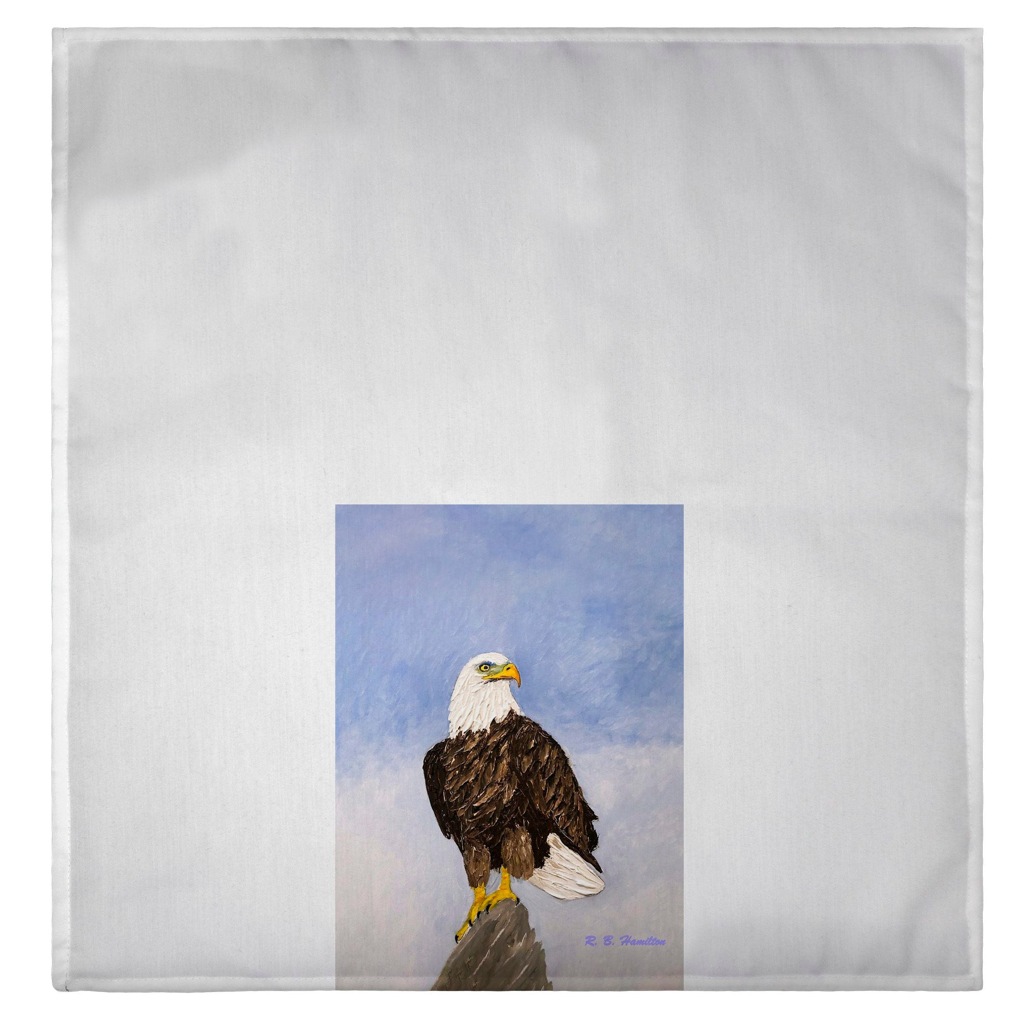 Premium American Eagle Embroidered Guest Hand Towels - Soft & Absorbent Bathroom Towels for Home, Hotel & Spa Use