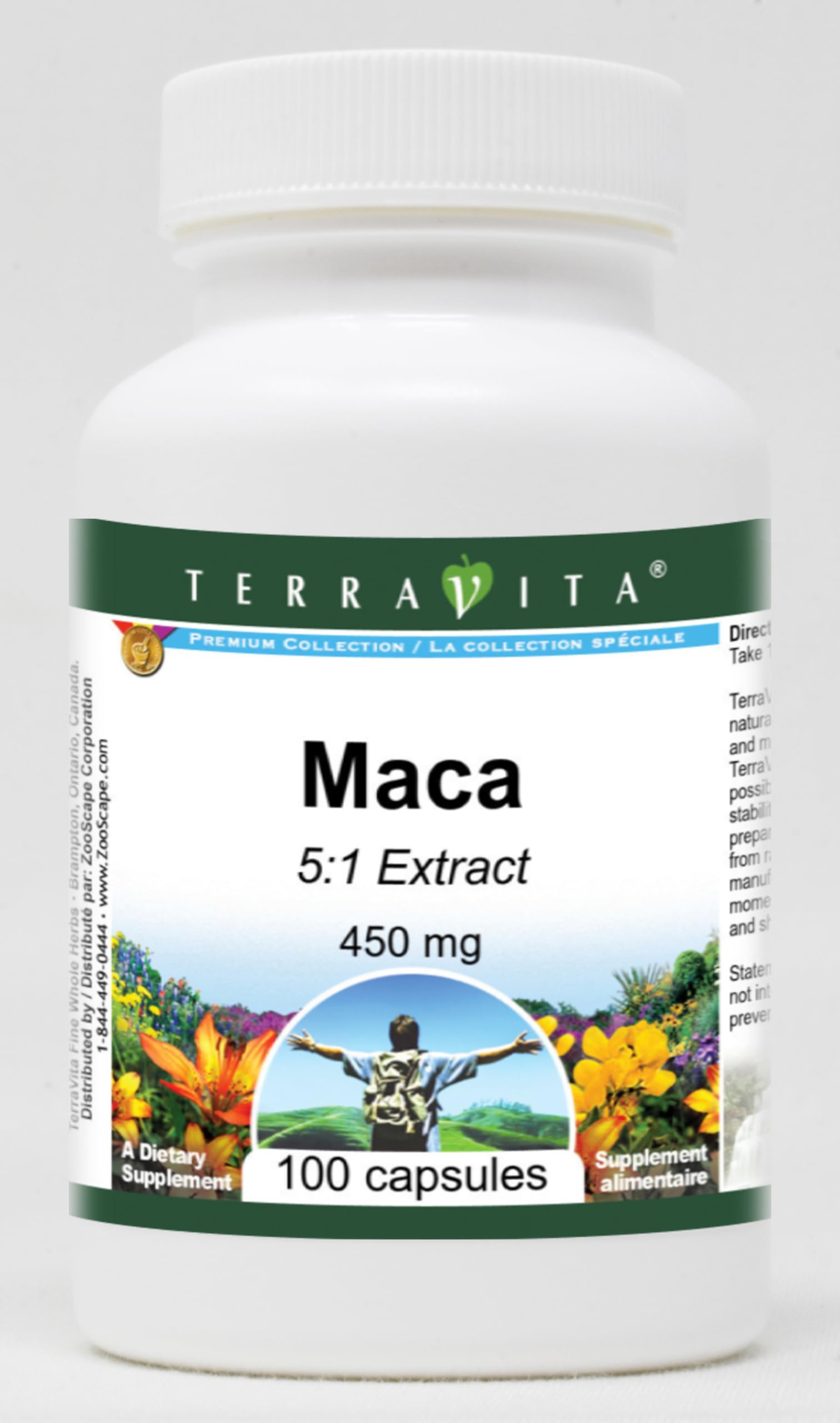 Premium 5:1 Maca Root Extract 450mg - 100 Capsules | Natural Energy & Vitality Booster | Supports Hormonal Balance & Stamina | Perfect for Athletes, Busy Professionals & Wellness Enthusiasts