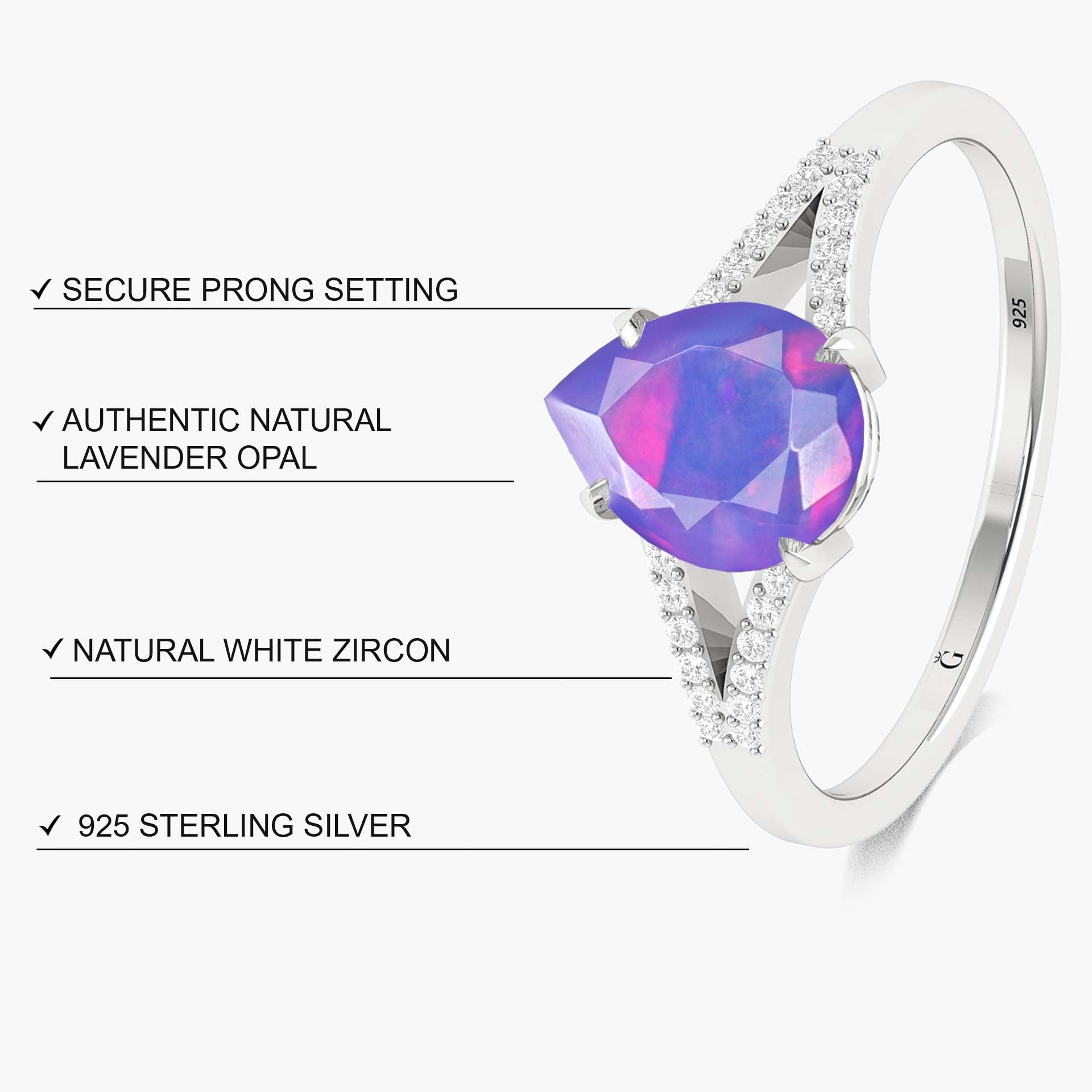 Natural Black Fire Opal Wedding & Engagement Ring for Women – Elegant Gemstone Jewelry for Brides, Anniversaries & Special Occasions