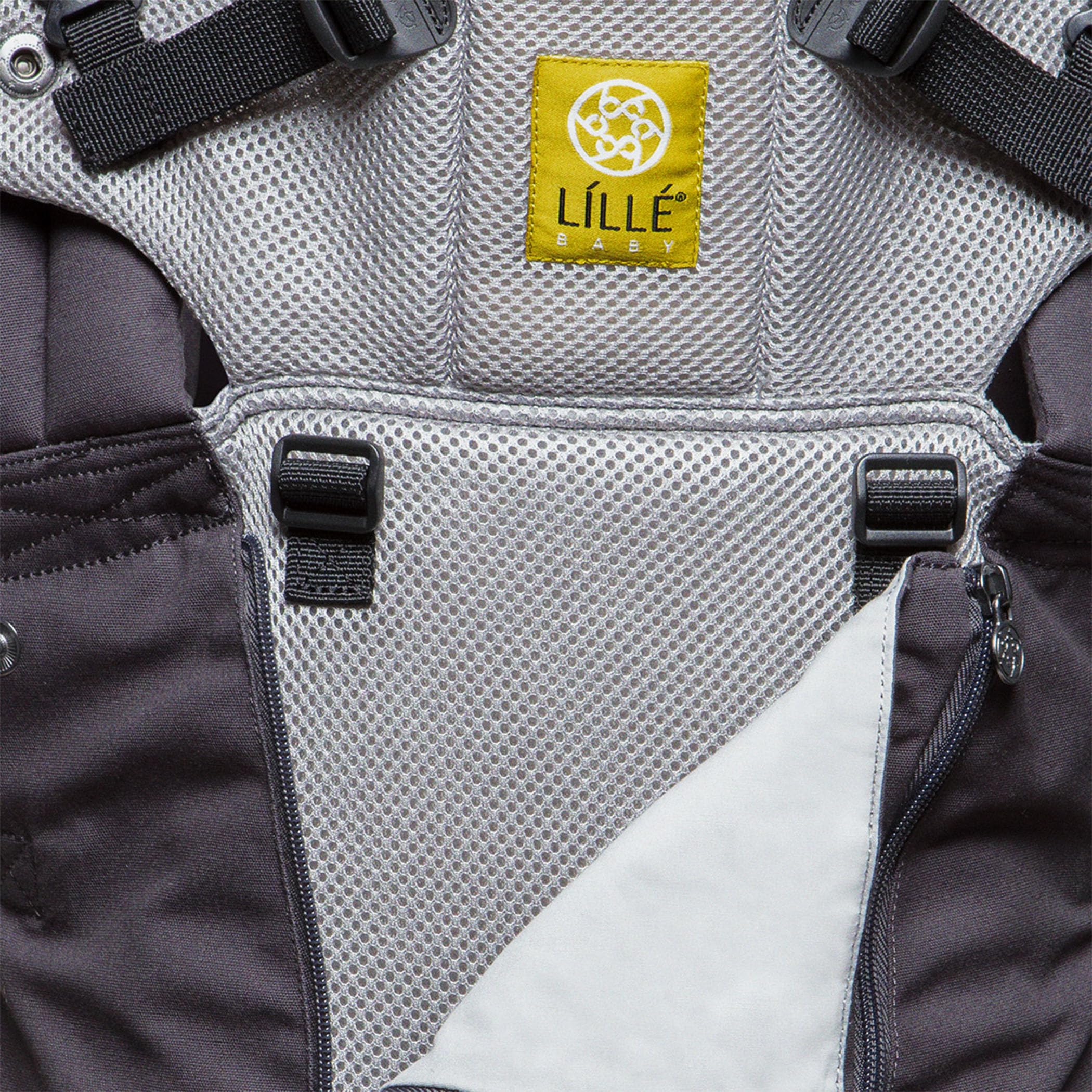 LÍLLÉbaby Complete All Seasons Ergonomic 6-in-1 Baby Carrier for Newborn to Toddler (7-45 lbs) - 360° Adjustable with Lumbar Support - Inward & Outward Facing - Charcoal Silver - Perfect for Hands-Free Parenting, Shopping & Outdoor Adventures