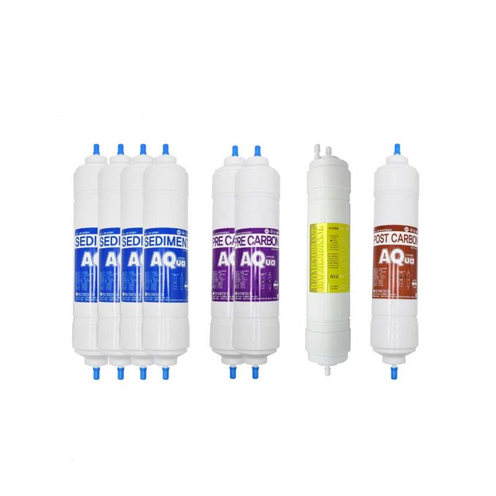 8EA Economy Replacement Water Filter 1-Year Set for LG Water Purifier Models WQD74RJ5, WQD74WJ1, WQD74MJ6 - 10 Micron Filtration | Compatible with Refrigerators & Under-Sink Systems | Improves Taste & Reduces Contaminants