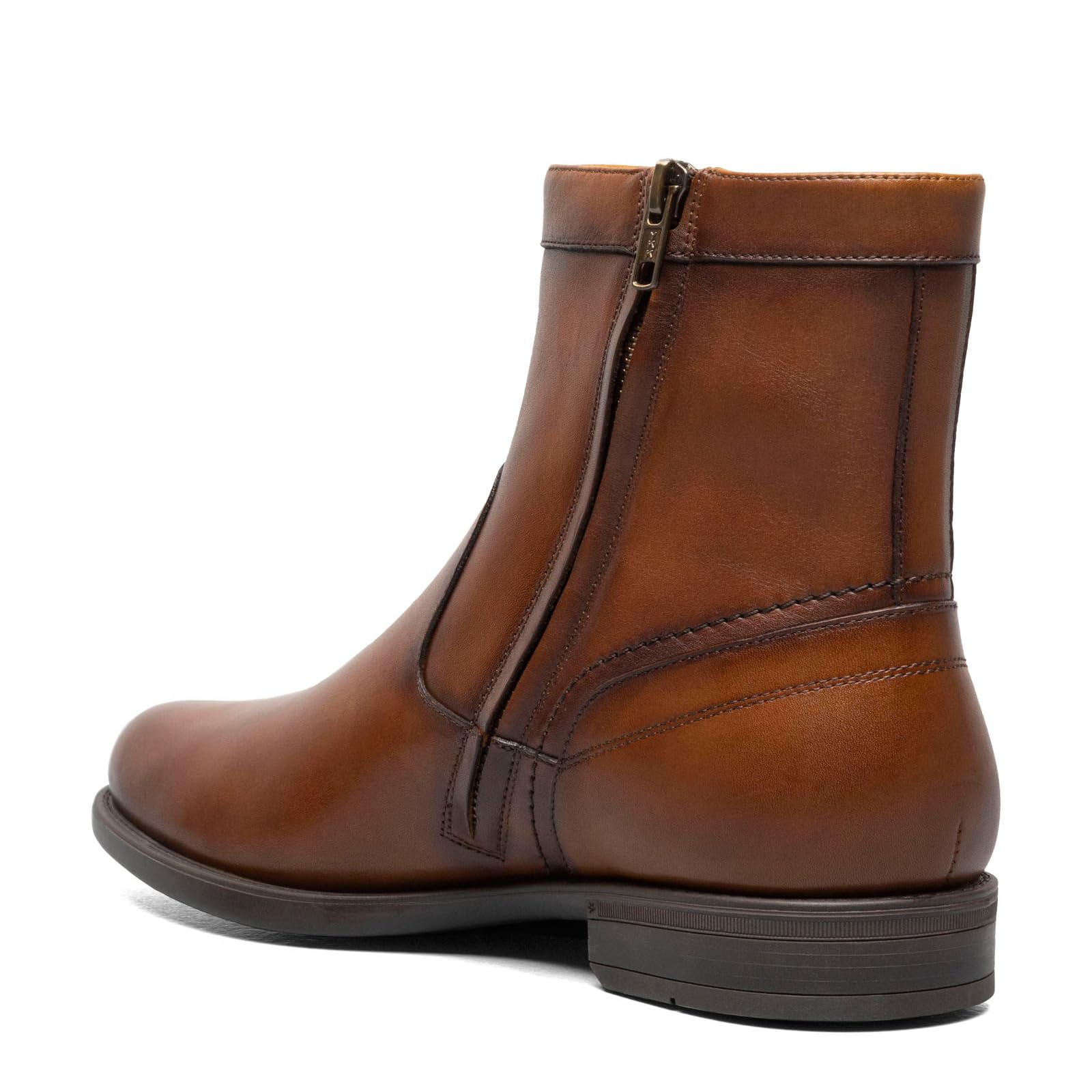 Florsheim Men's Midtown Boot - Comfortable & Stylish Leather Ankle Boots for Casual & Business Wear - Perfect for Office, Travel & Outdoor Activities