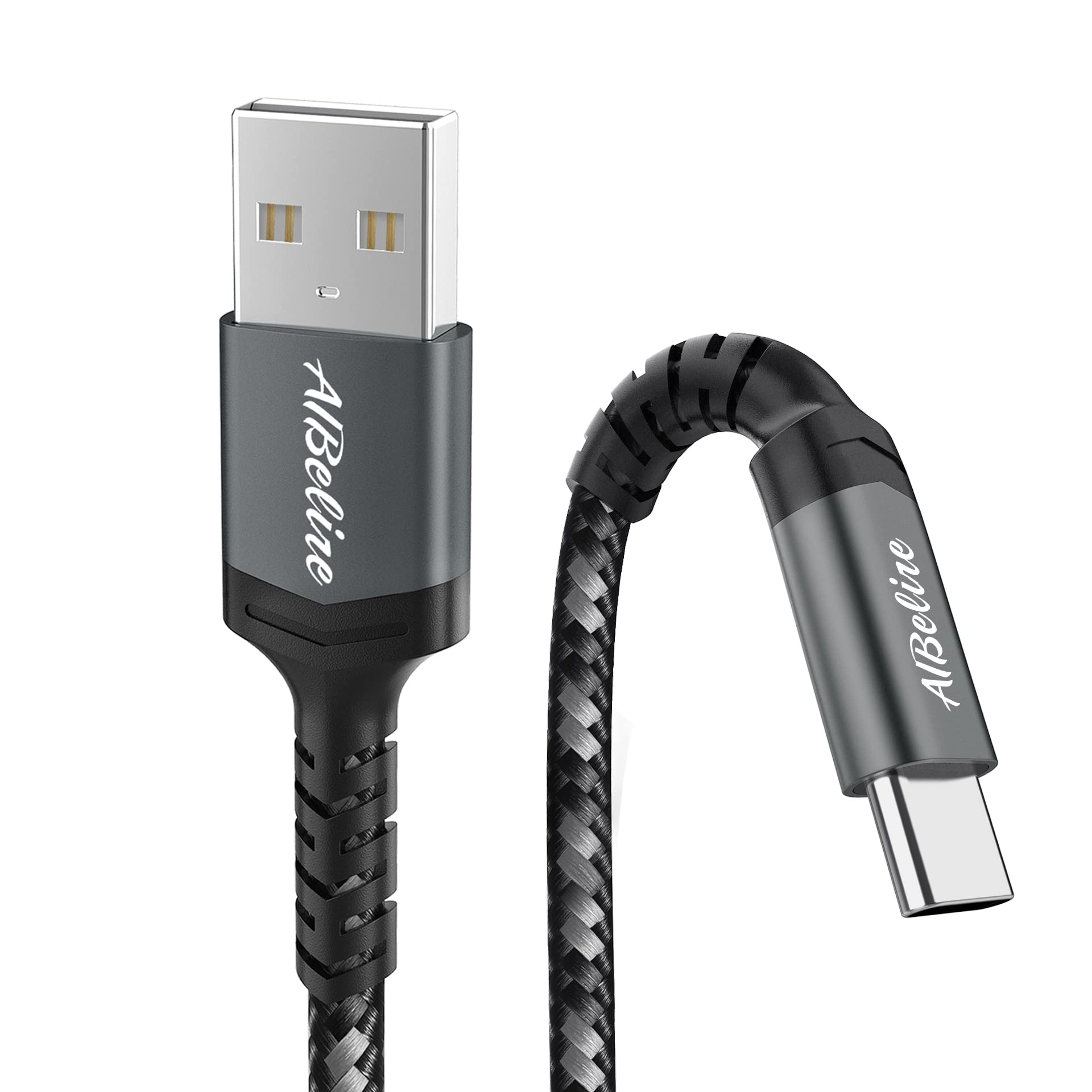 3M Extra Long USB Type C Charger Cable - 10ft Braided Fast Charging Cable for PS5 Controller, Samsung Galaxy S23/S22/S21/S20/S10/S9, Huawei P40/P30, HTC, LG, Moto G7, Sony Xperia, Nintendo Switch - Durable & Tangle-Free for Gaming, Travel & Home Charging