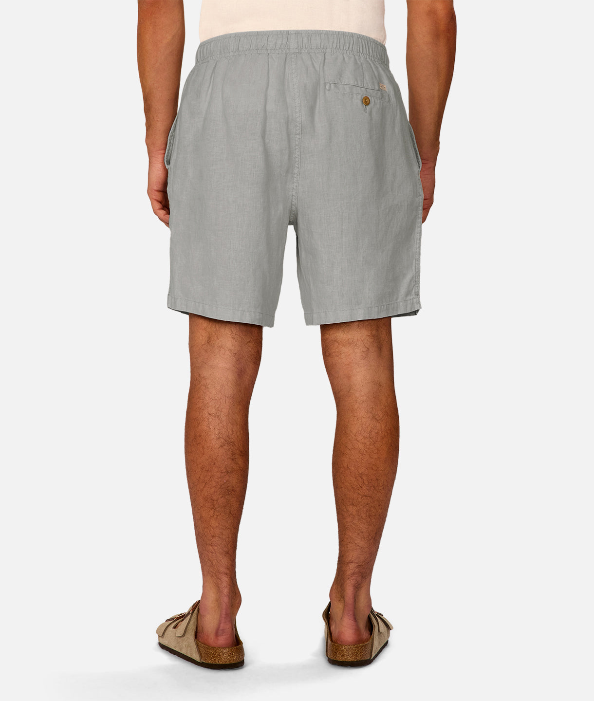 Marina Linen Shorts - Women's Lightweight Aegean Blue Summer Beach Shorts | Casual Comfort for Vacation, Poolside, and Outdoor Activities