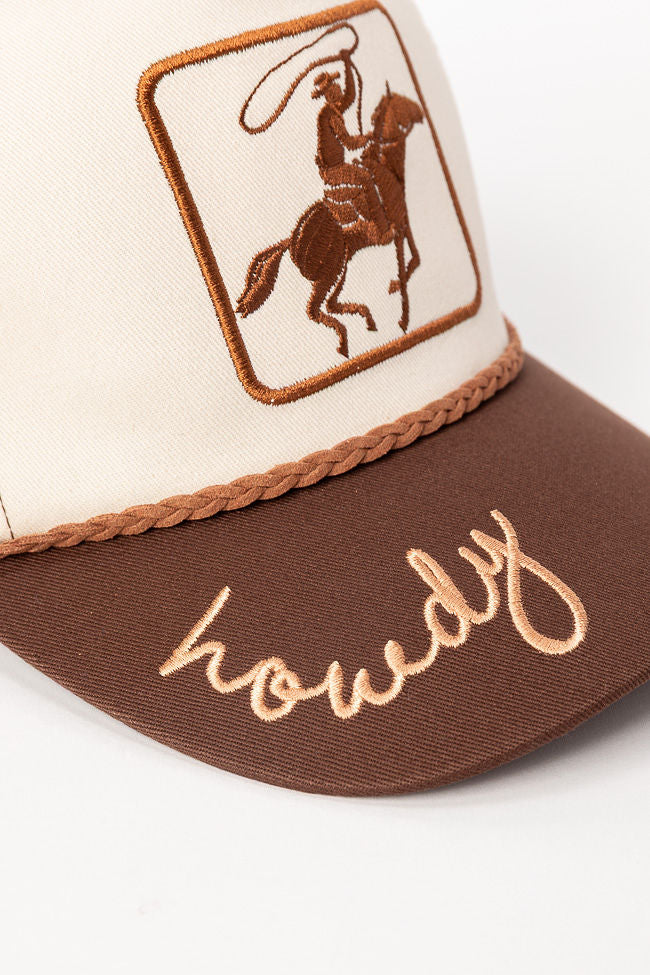 Cowboy Brown Two-Tone Baseball Cap for Men & Women - Stylish Adjustable Hat for Outdoor Activities, Sports, and Casual Wear