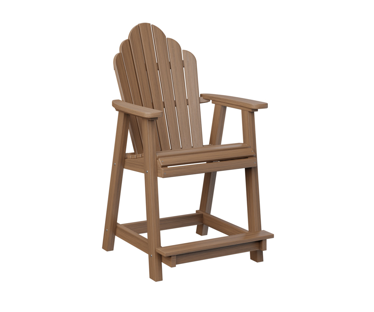 Berlin Gardens Cozi Back Counter Chair - Stylish & Comfortable Bar Stool for Kitchen Island, Breakfast Nook & Home Bar - Perfect for Indoor Dining & Entertaining