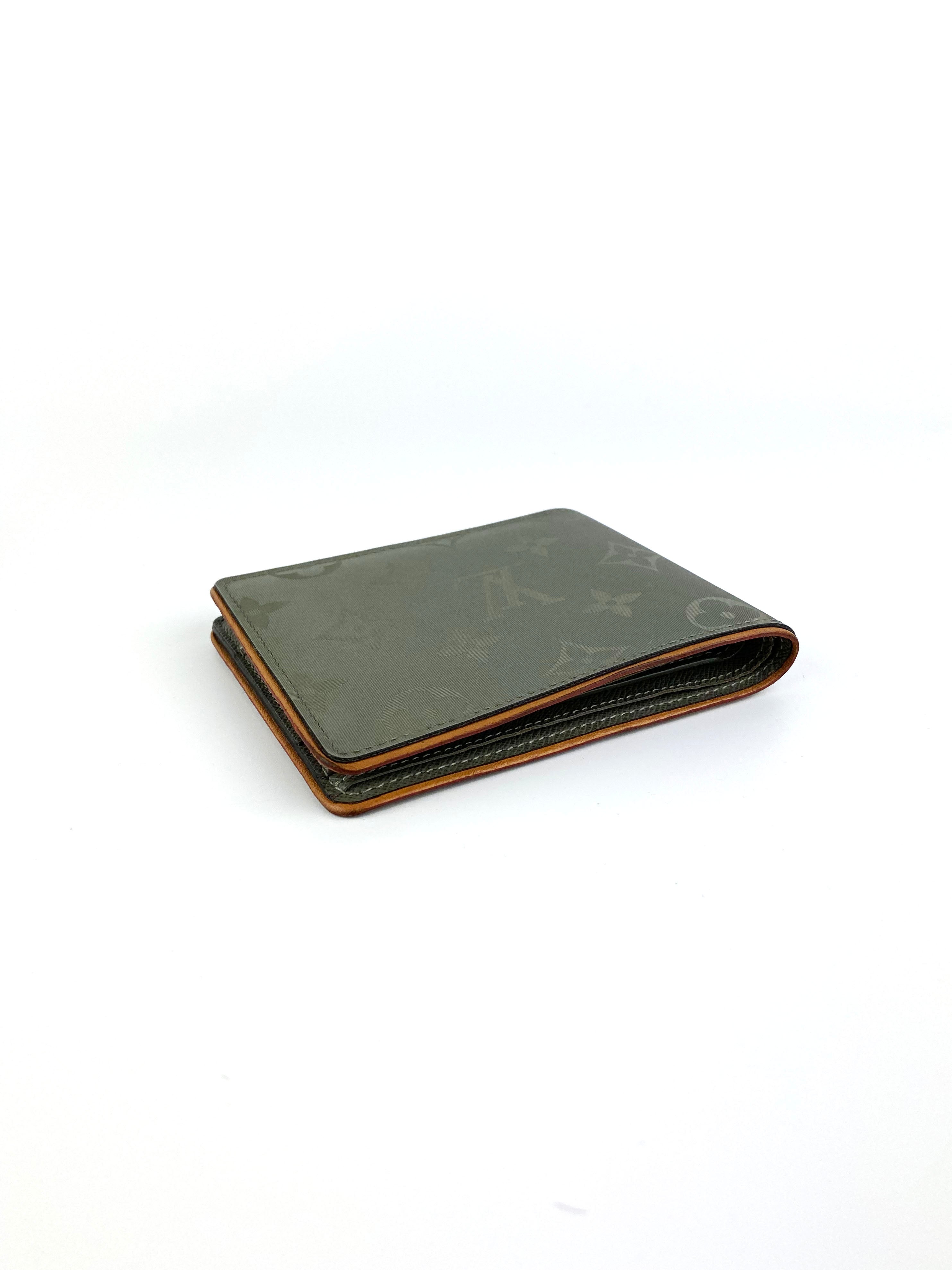 Authentic Louis Vuitton Silver Monogram Titanium Wallet for Men - Luxury Slim RFID Blocking Bifold Wallet - Perfect for Business, Travel & Everyday Use