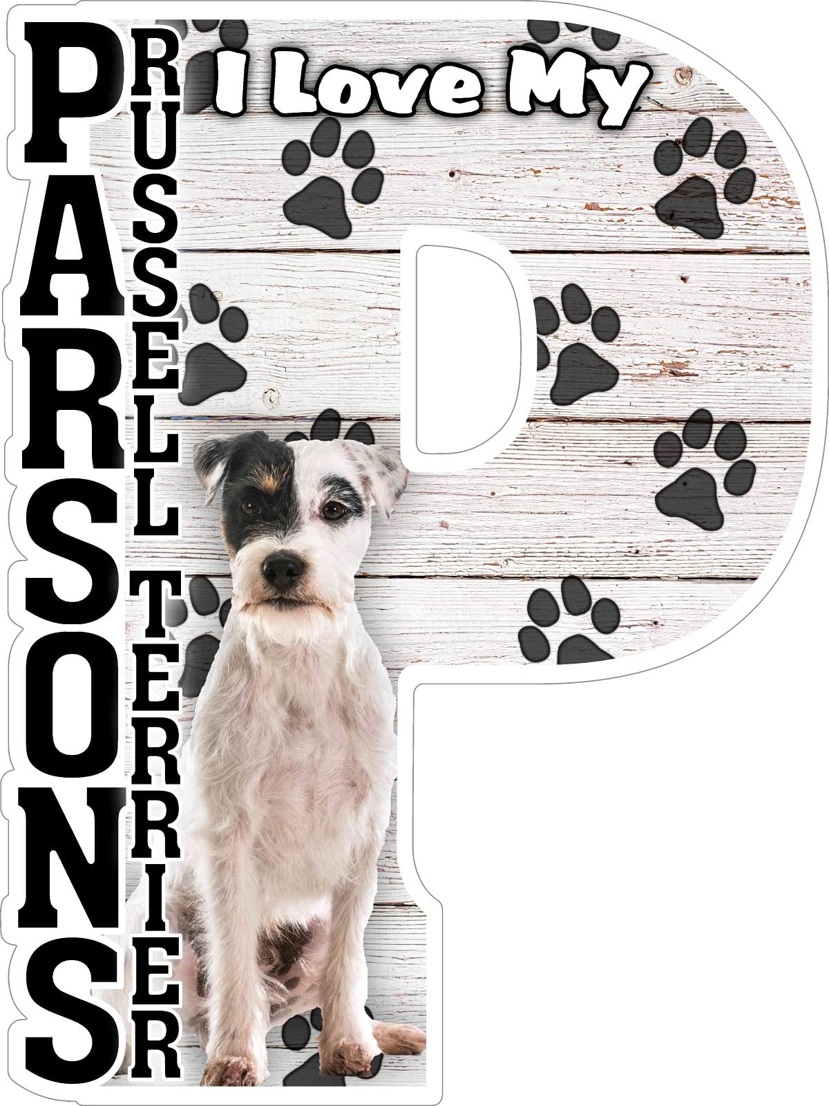 I Love My Parson Russell Terrier Fridge Magnet - Cute Dog Lover Gift for Refrigerator, Office & Home Decor