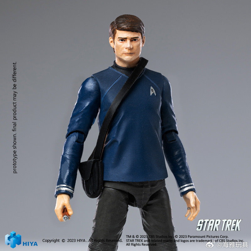 1/18 Scale HIYA 4-Inch Action Figure - Exquisite Mini Series STAR TREK 2009 Dr. McCoy Collectible - Perfect for Display, Gifts & Sci-Fi Collections