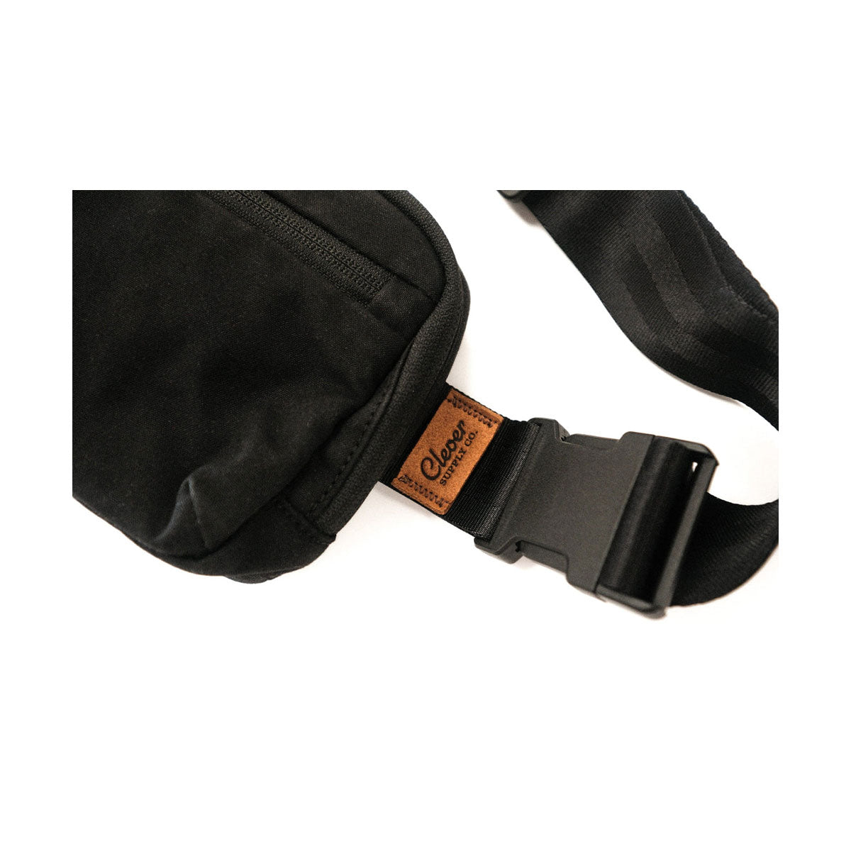 Clever Supply Sidekick Belt Bag - Adjustable Waist Pack for Running, Hiking & Travel - Hands-Free Fanny Pack (Black) - Perfect for Outdoor Adventures & Daily Essentials