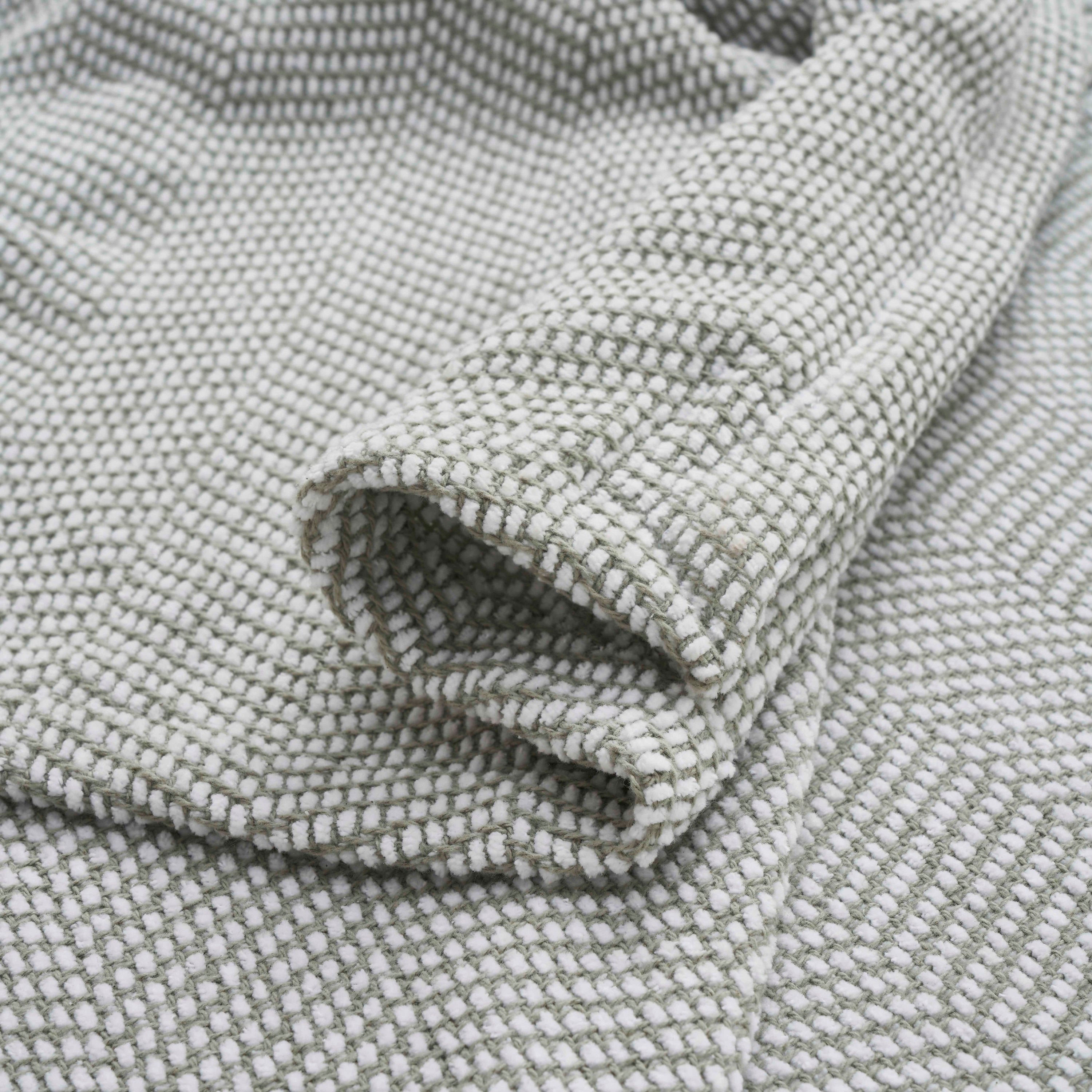Premium Maya Chenille Herringbone Cotton Blanket - Medium Weight Soft Throw for Bed, Sofa & Couch - Cozy Home Decor for All Seasons