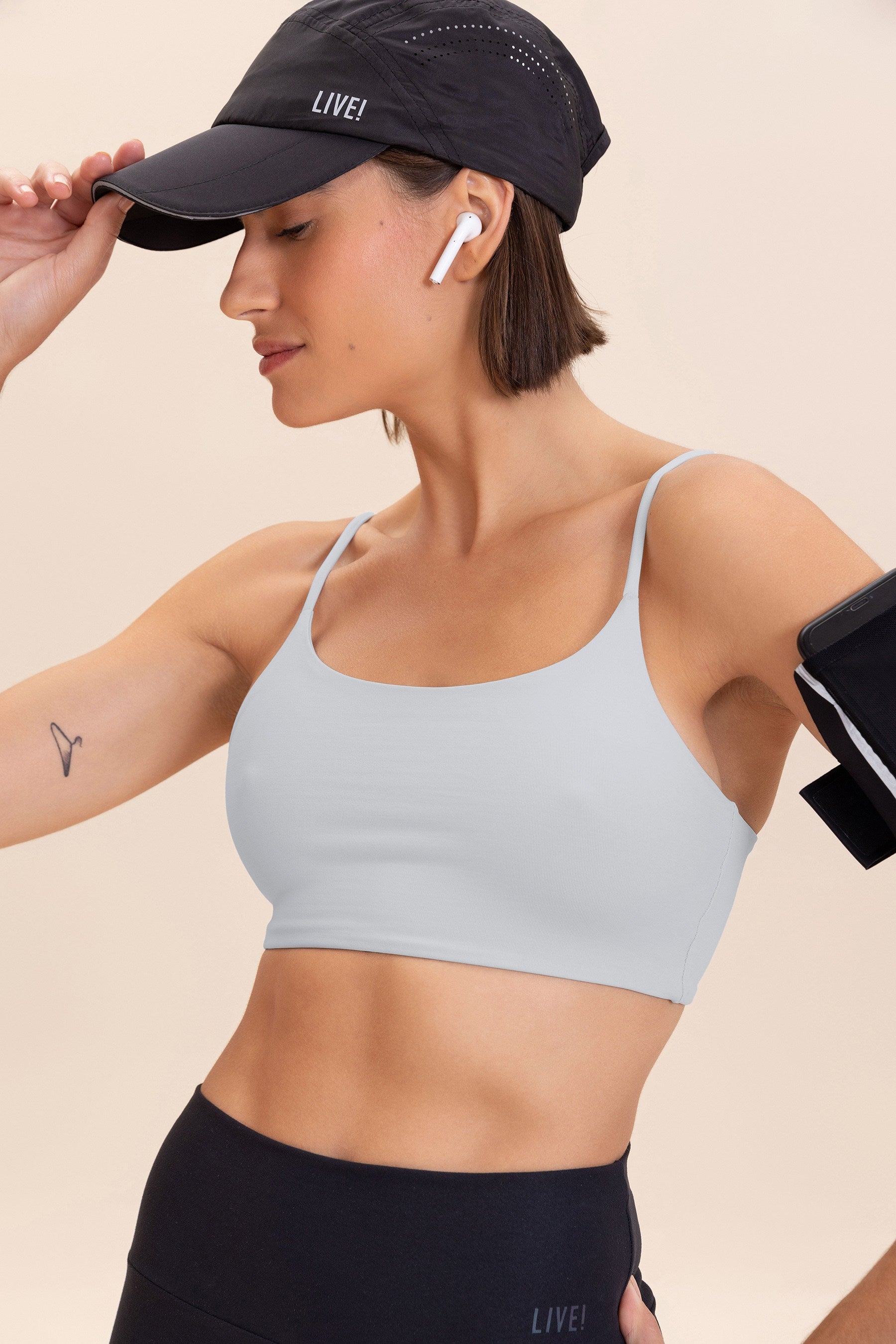 Curve Sense® High Support Sports Bra for Women - Comfortable & Breathable Workout Top for Running, Yoga & Gym