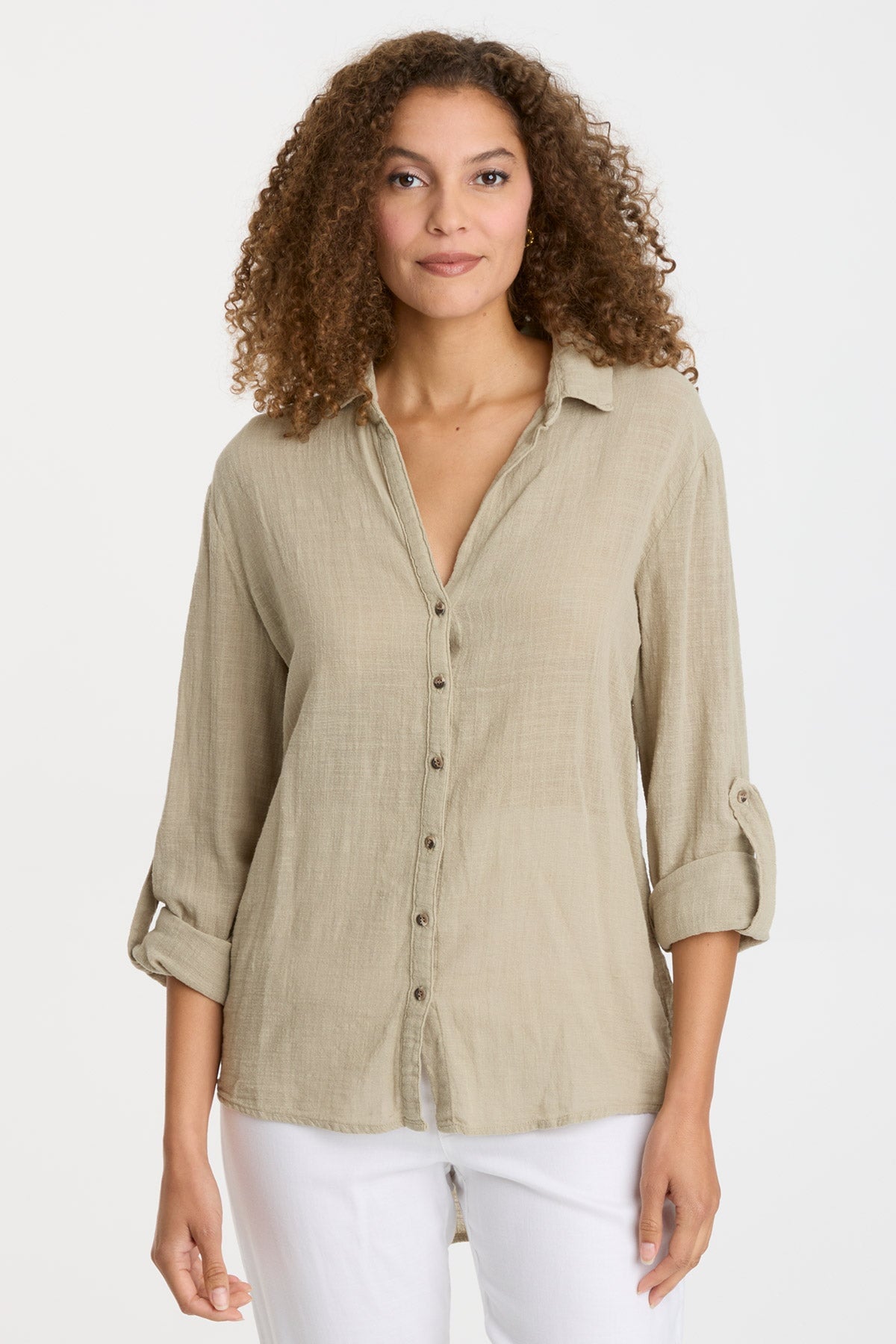 Pastel Rosemary Porter Blouse - Elegant Women's Casual Top for Work, Date Night & Spring Outfits
