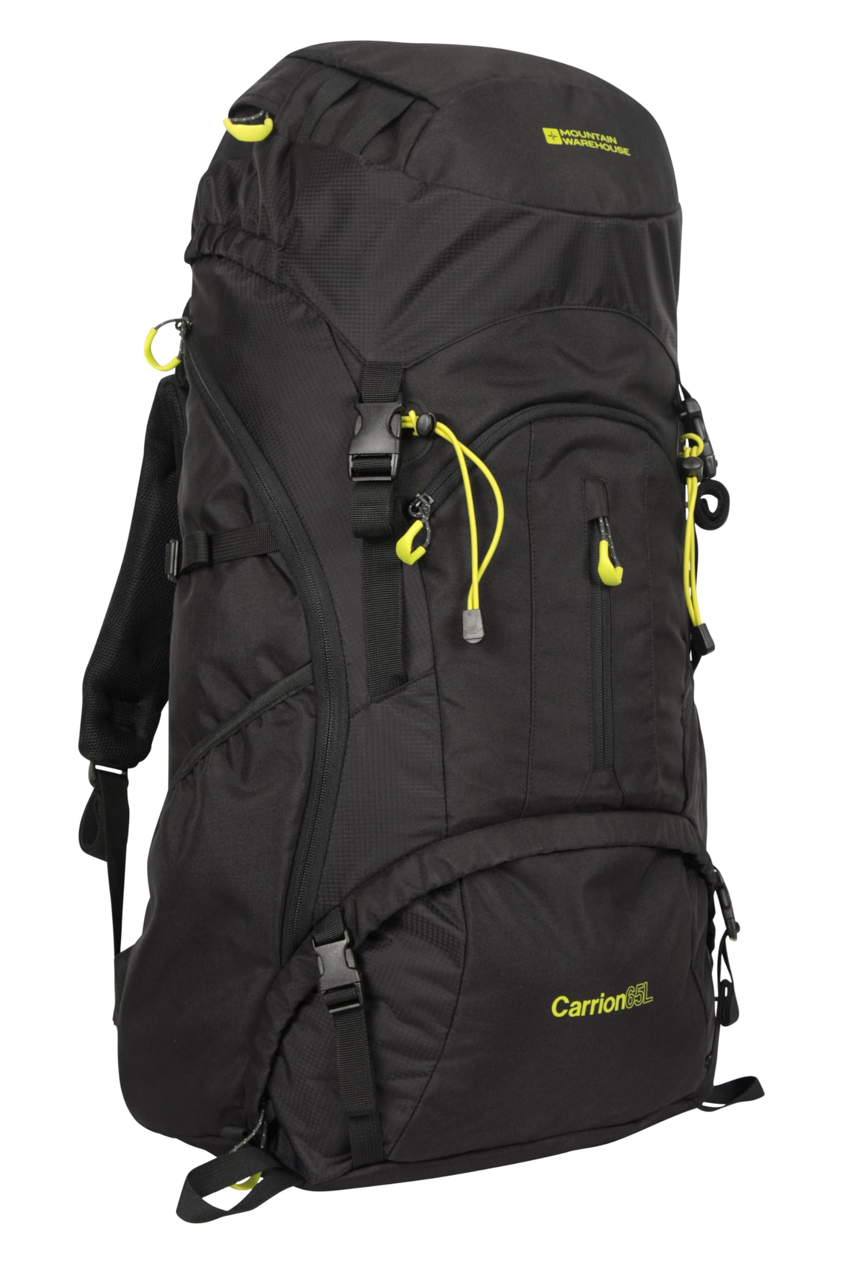 Mountain Warehouse Carrion 65L Hiking Backpack - Lightweight Padded Daypack for Outdoor Adventures, Camping & Travel