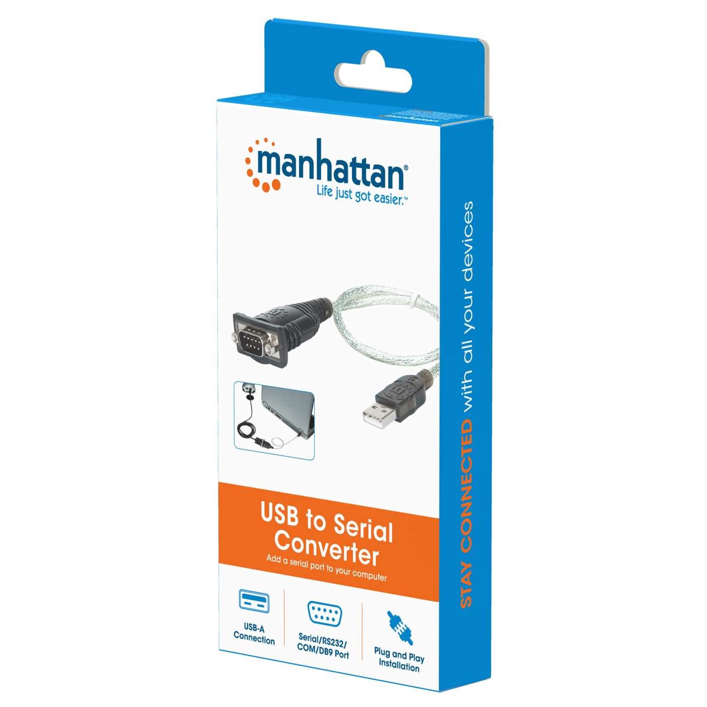 USB to Serial Converter Adapter - RS232 to USB Cable for PC, Laptop, and Industrial Equipment - Connect Legacy Serial Devices to Modern Computers (Ideal for POS Systems, Printers, CNC Machines)