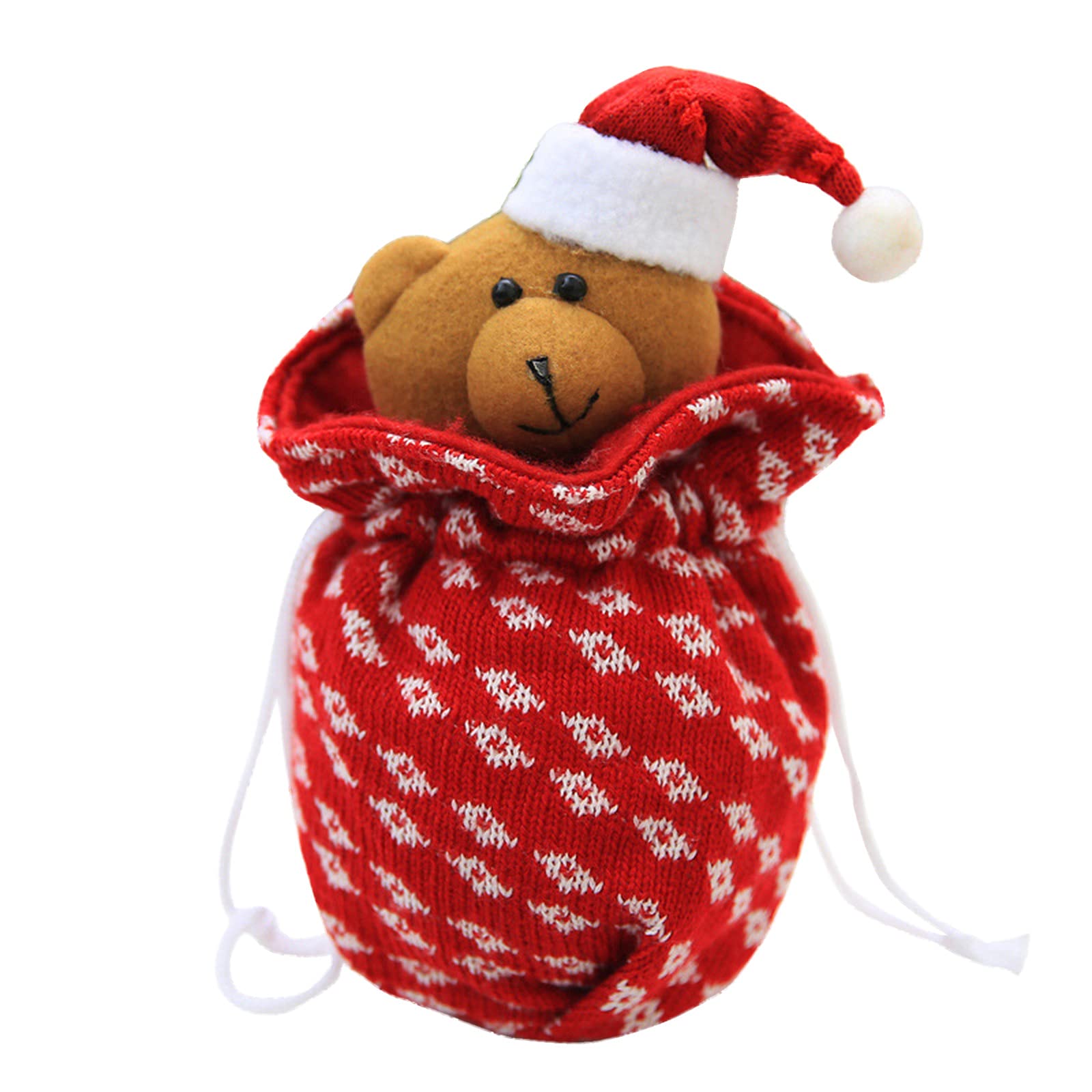 Christmas Apple Gift Bags - Holiday Candy & Treat Packaging - Plastic Storage Containers for Under Bed, Party Favors & Seasonal Decorations