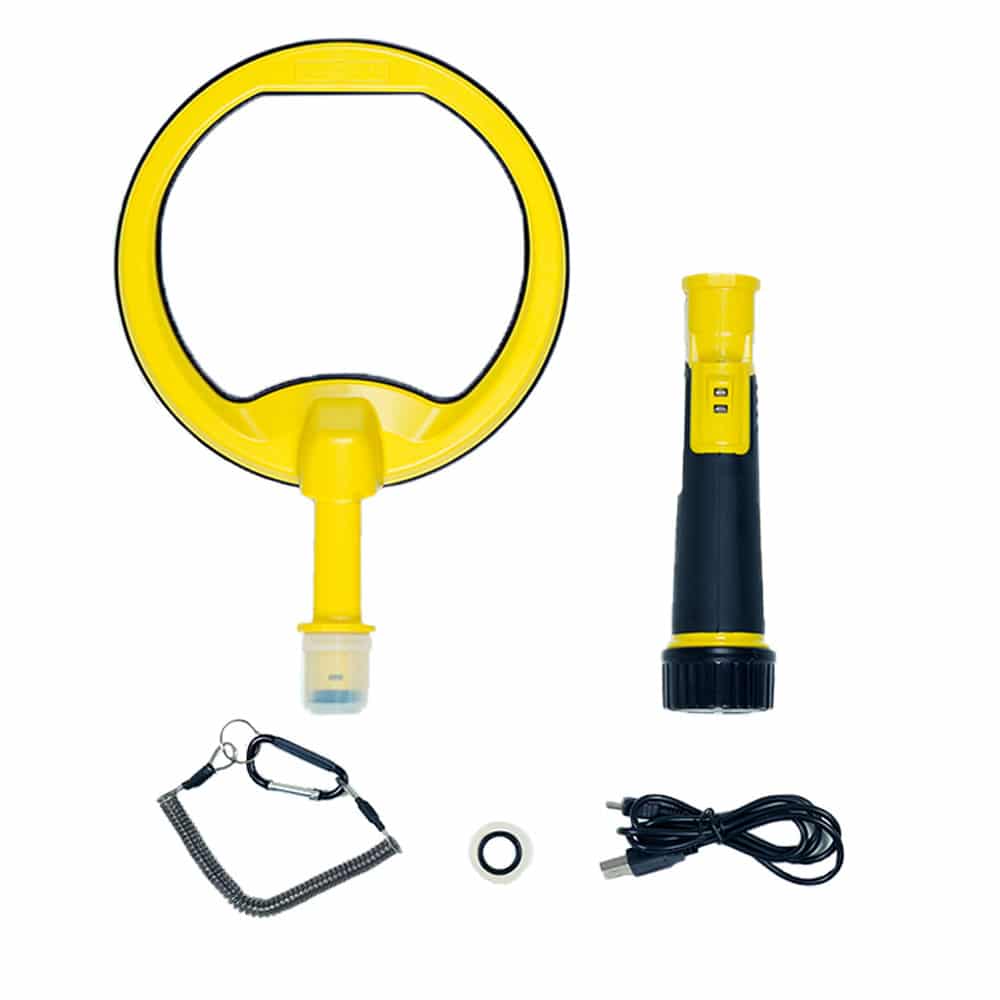 Nokta Yellow PulseDive Scuba Metal Detector with 8