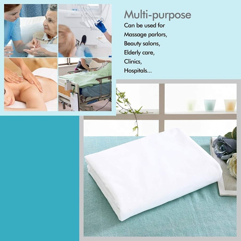 Premium Poly Cotton Massage Table Flat Sheet - Soft, Durable & Hypoallergenic - Perfect for Spa, Salon & Professional Massage Therapy Sessions