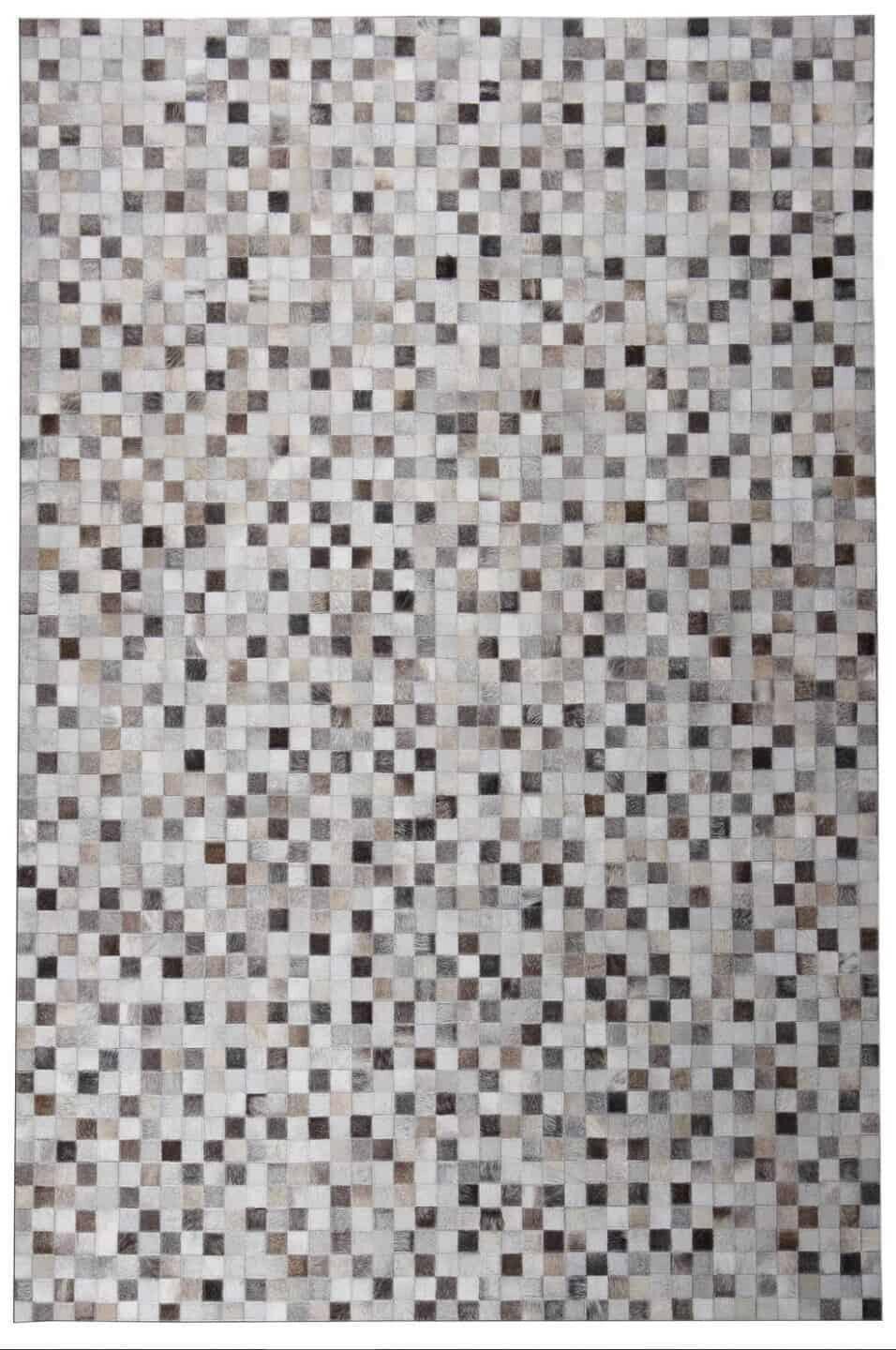 Premium Silver Metallic Cowhide Rug by Rug Factory – TIKKULSIL – Stylish & Durable Home Decor for Living Room, Bedroom, or Office