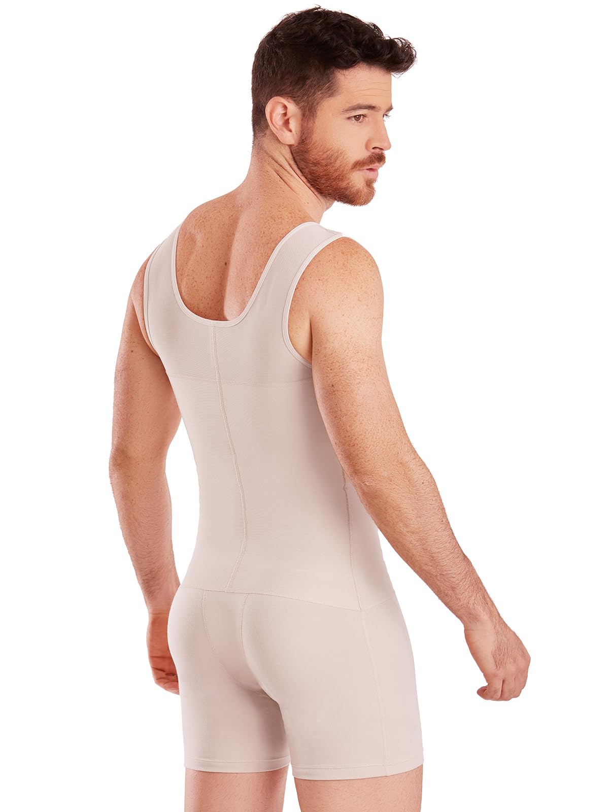 SHAPE CONCEPT Men's Shapewear 361 - Colombian Faja for Men, Stomach Compression Girdle with Hooks & Abdomen Control - Perfect for Post-Surgery, Weight Loss & Body Shaping