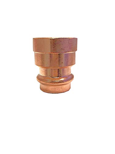 1 Inch Press Copper Female Adapter - Press x FIP - 1'' Copper Pipe Fitting for Plumbing Supply - Perfect for Water Supply Lines, HVAC Systems & Industrial Piping