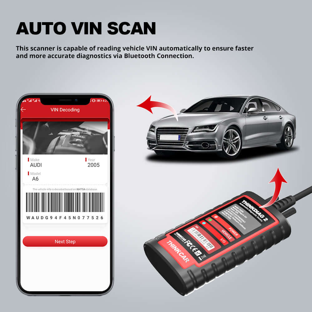THINKCAR ThinkDiag 2 CAN FD Bidirectional OBD2 Scanner - Professional Automotive Diagnostic Tool for Car, Truck & SUV - Read & Clear Codes, Reset Oil Light, Check Engine Light - Perfect for Mechanics & DIY Enthusiasts